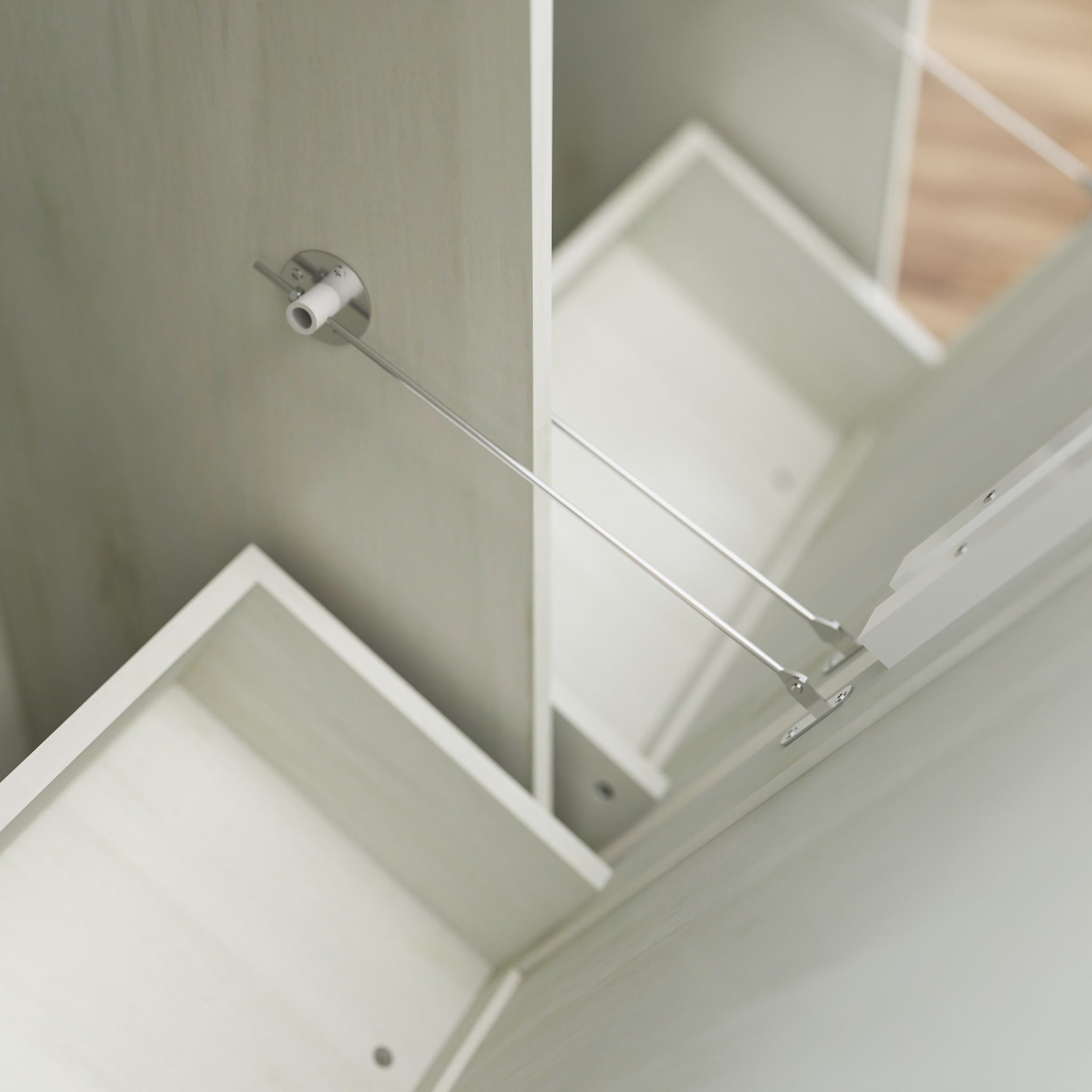 Double Tilt Out Trash Cabinet With Hideaway Drawer And Barn Door Style - Best Buy Furniture