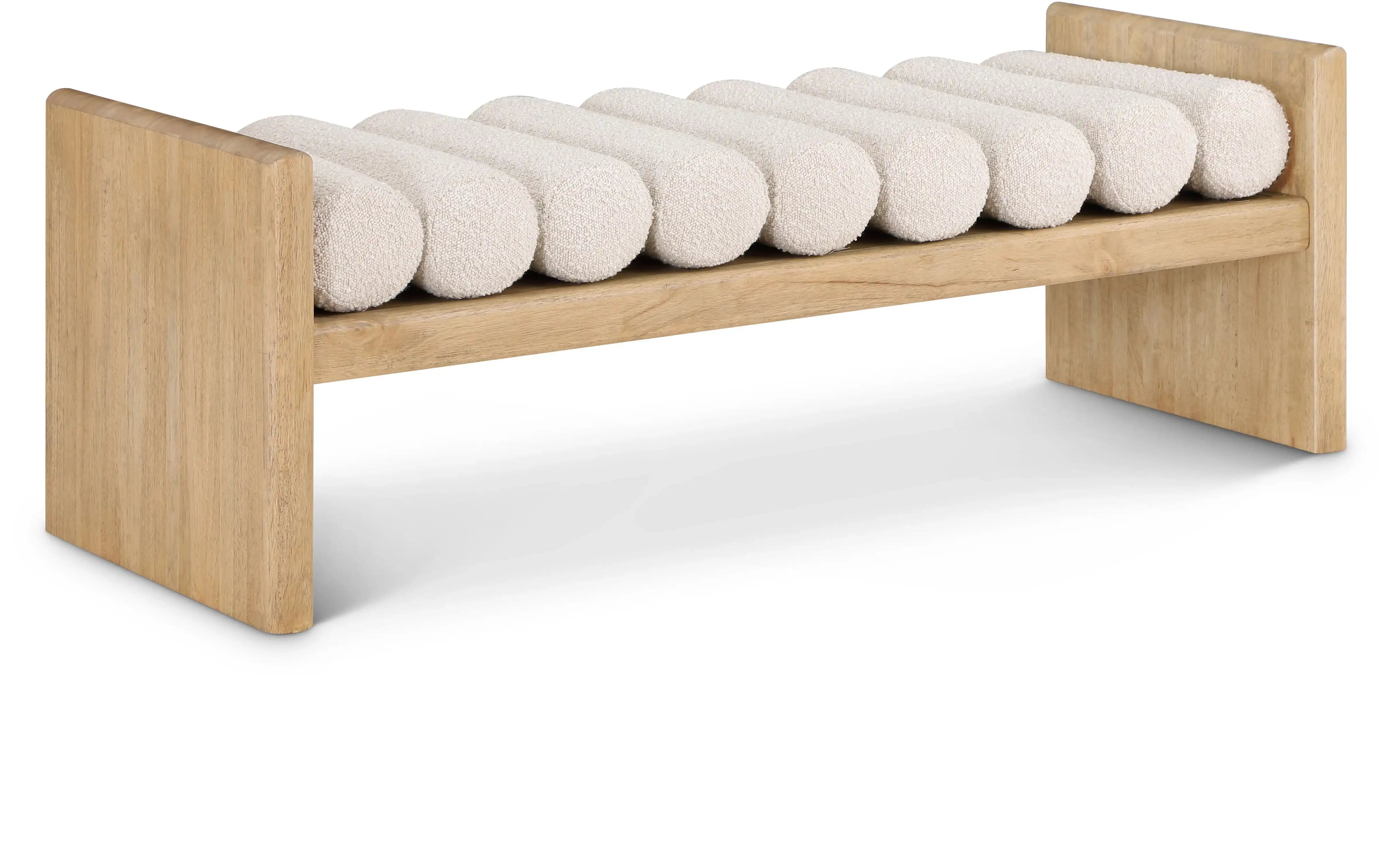 Waverly - Bench With Natural Frame - Best Buy Furniture