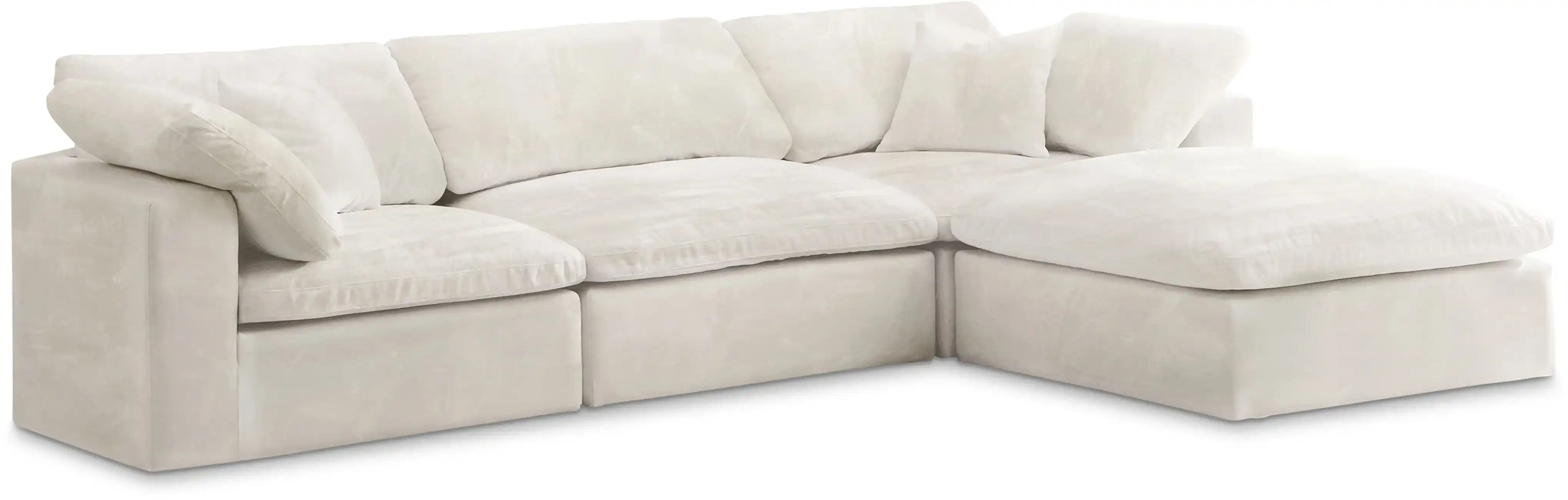 Cozy - 4 Piece Modular Sectional With Chaise - Best Buy Furniture