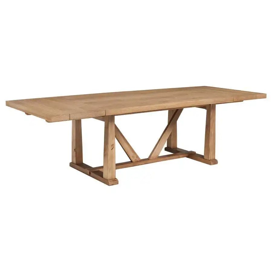 Middleton - 106" Extension Leaf Dining Table - Natural Brown - Best Buy Furniture