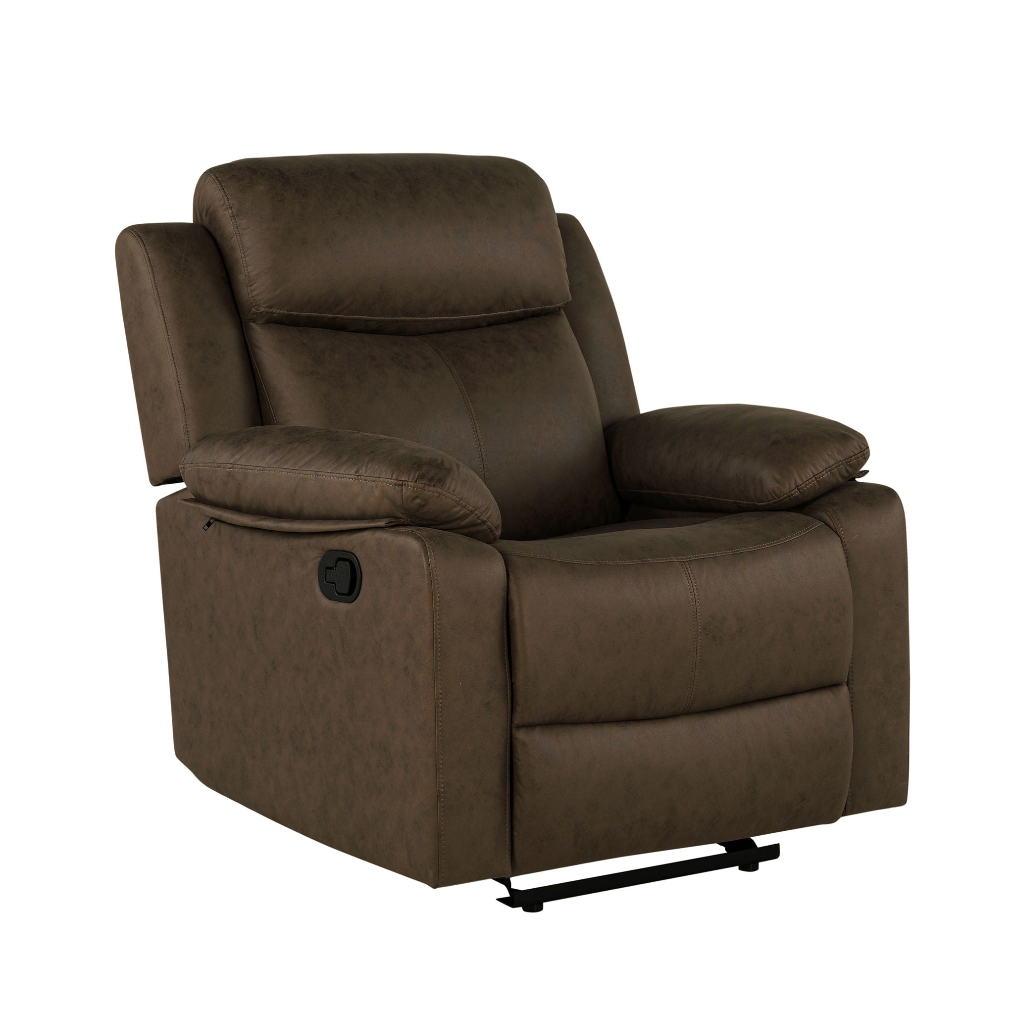 Brenda - Glider Recliner Chair With Manual Recline - Brown - Best Buy Furniture