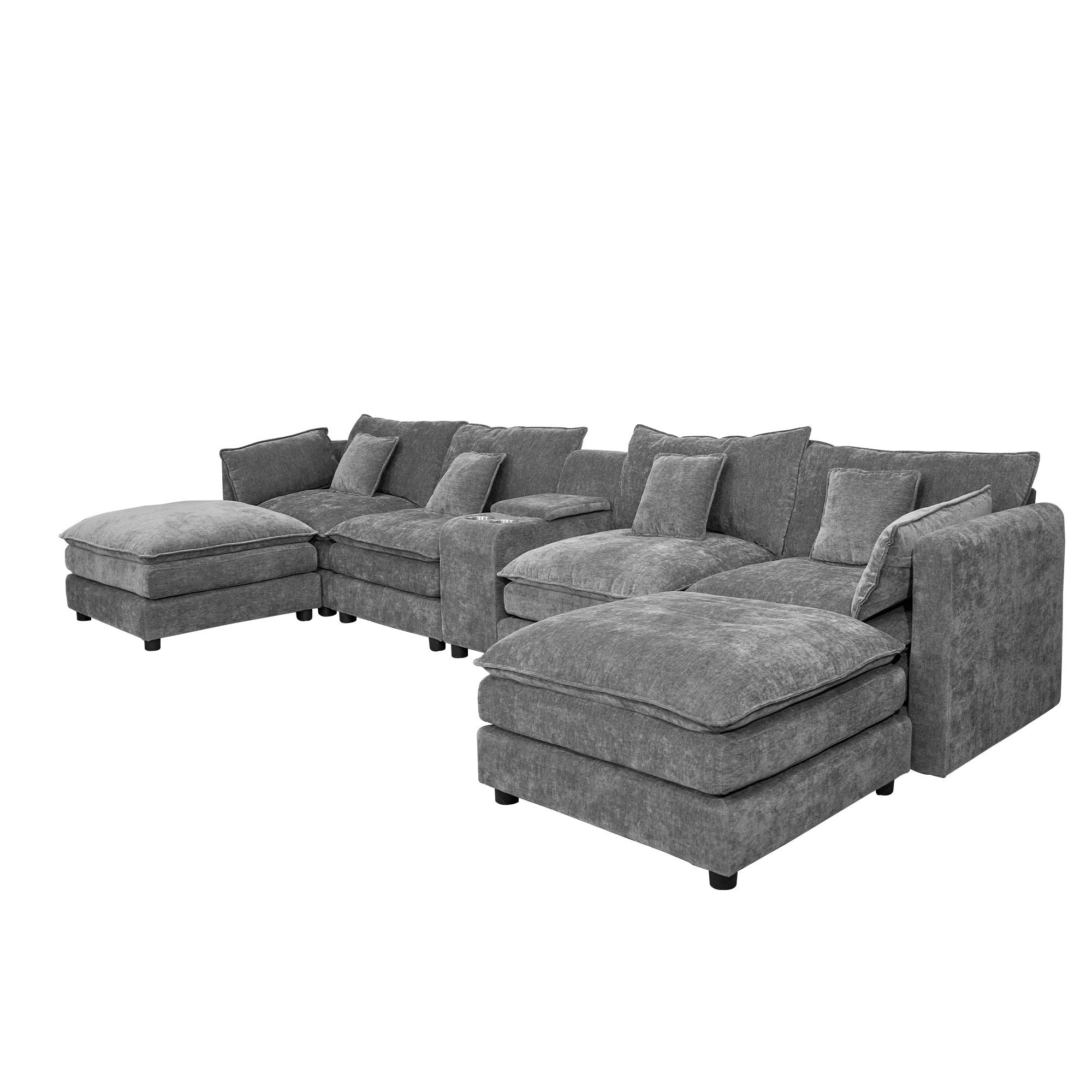 U Shaped Sectional Cloud Couch For Living Room - Best Buy Furniture