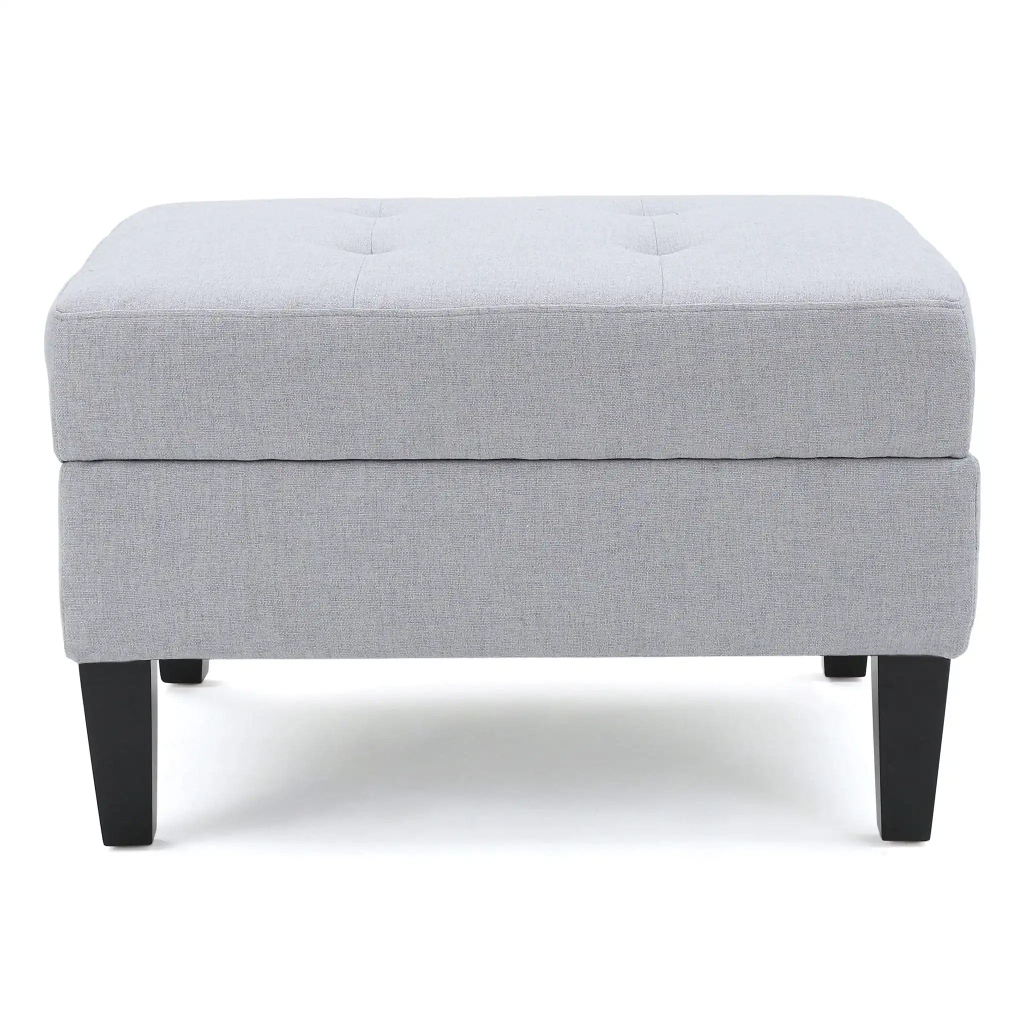 Ottoman With Birch Wood Legs And Cushioned Top For Comfort - Best Buy Furniture