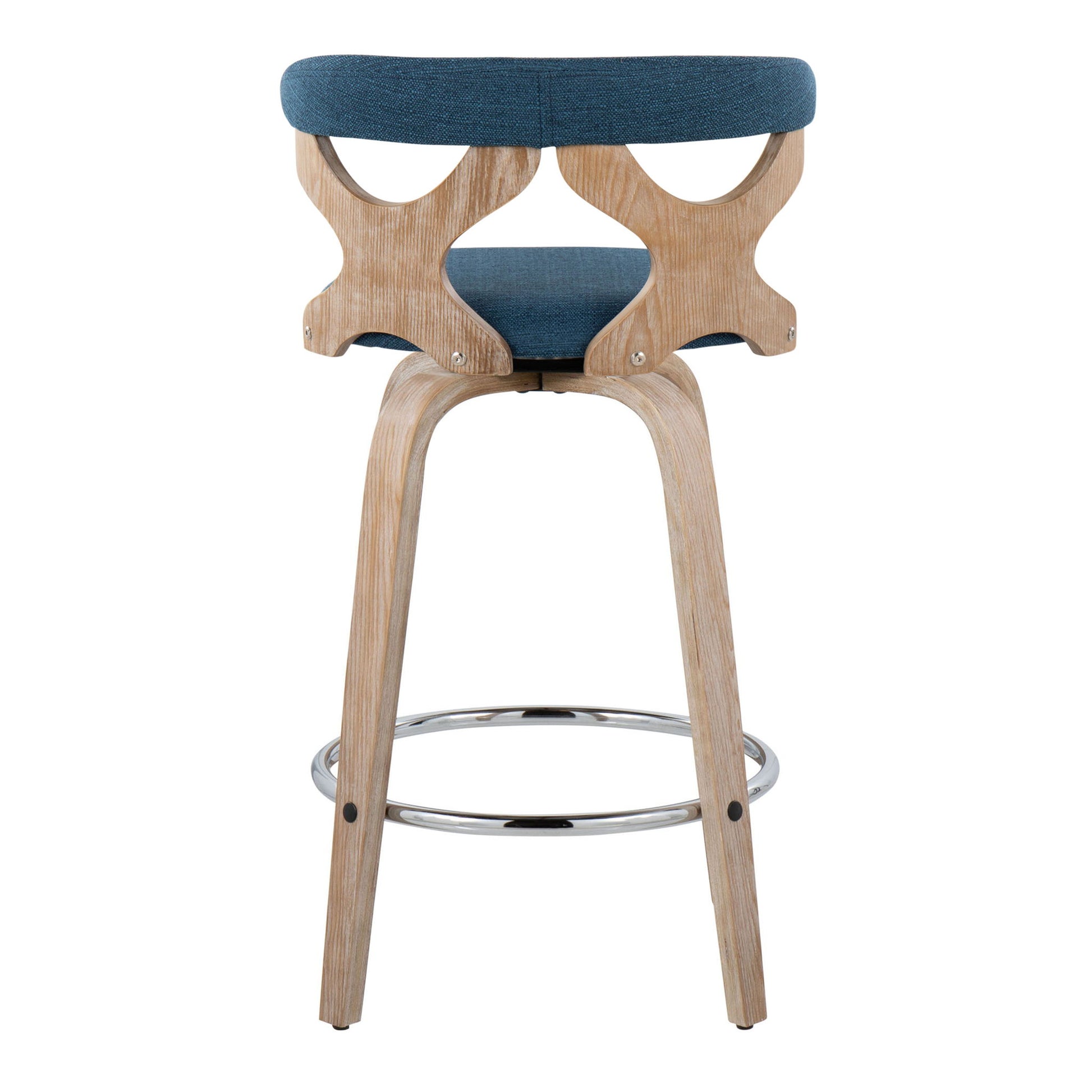 Gardenia - Mid Century Modern Fixed Height Counter Stool With Swivel (Set of 2) - Best Buy Furniture