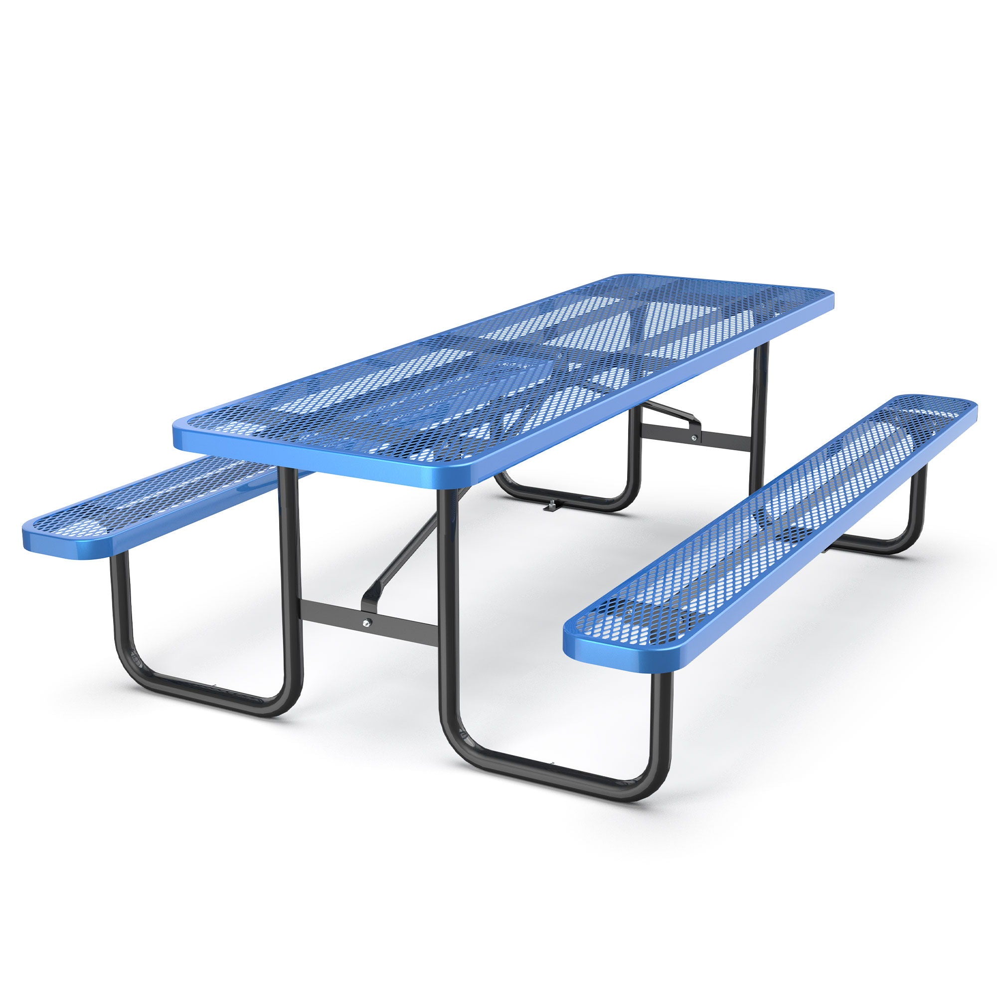Expanded Metal Rectangular Picnic Table - Best Buy Furniture