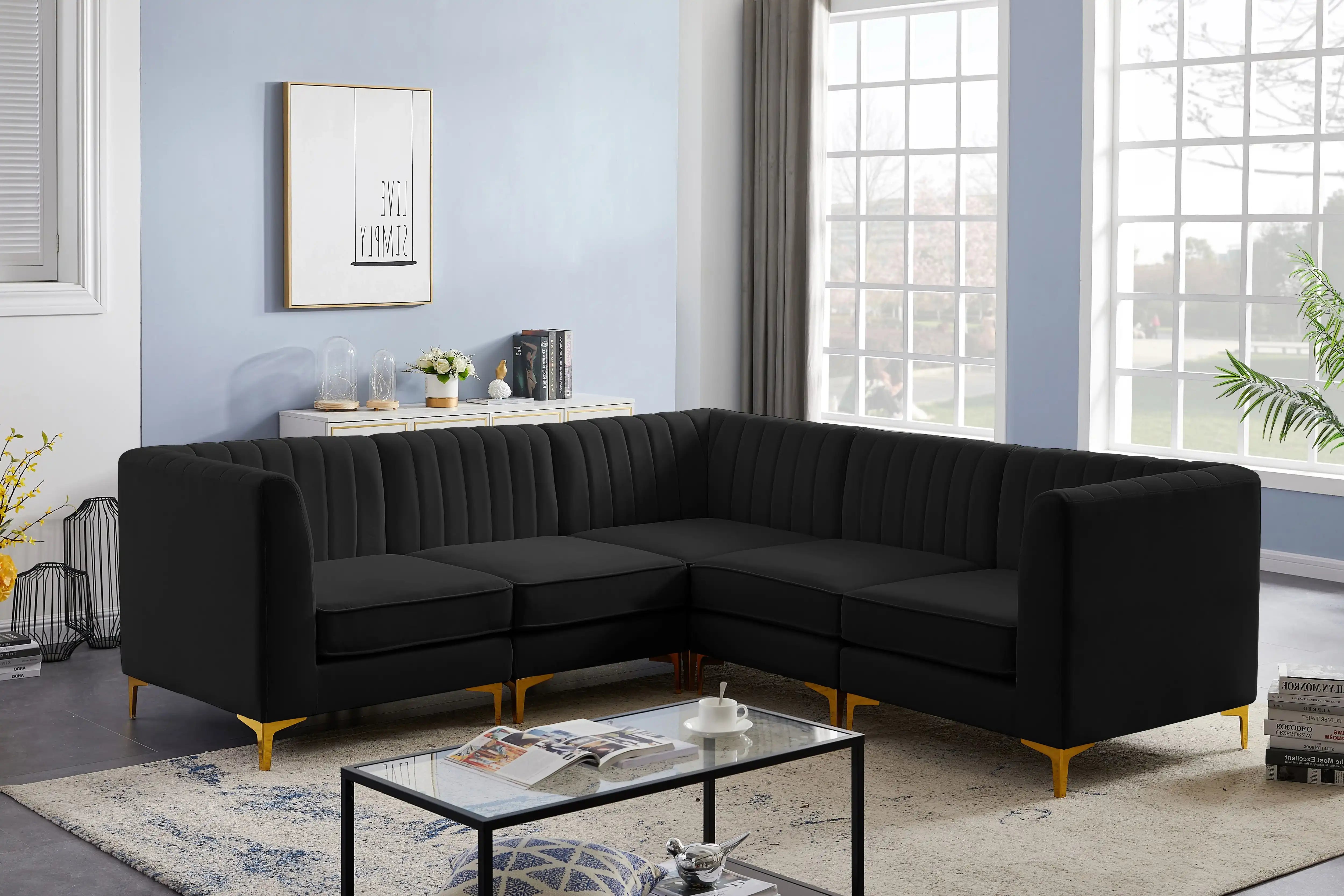 Alina - 5 Piece Modular Corner Sectional - Best Buy Furniture