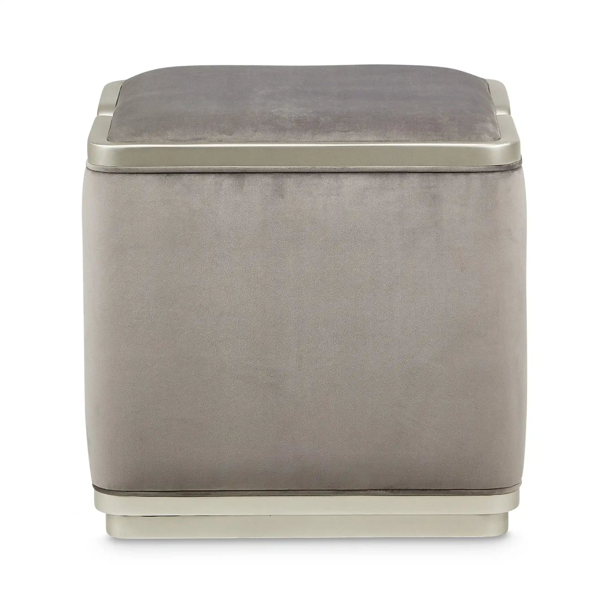 Linea - Ottoman - Gray Pearl / SilverMist - Best Buy Furniture
