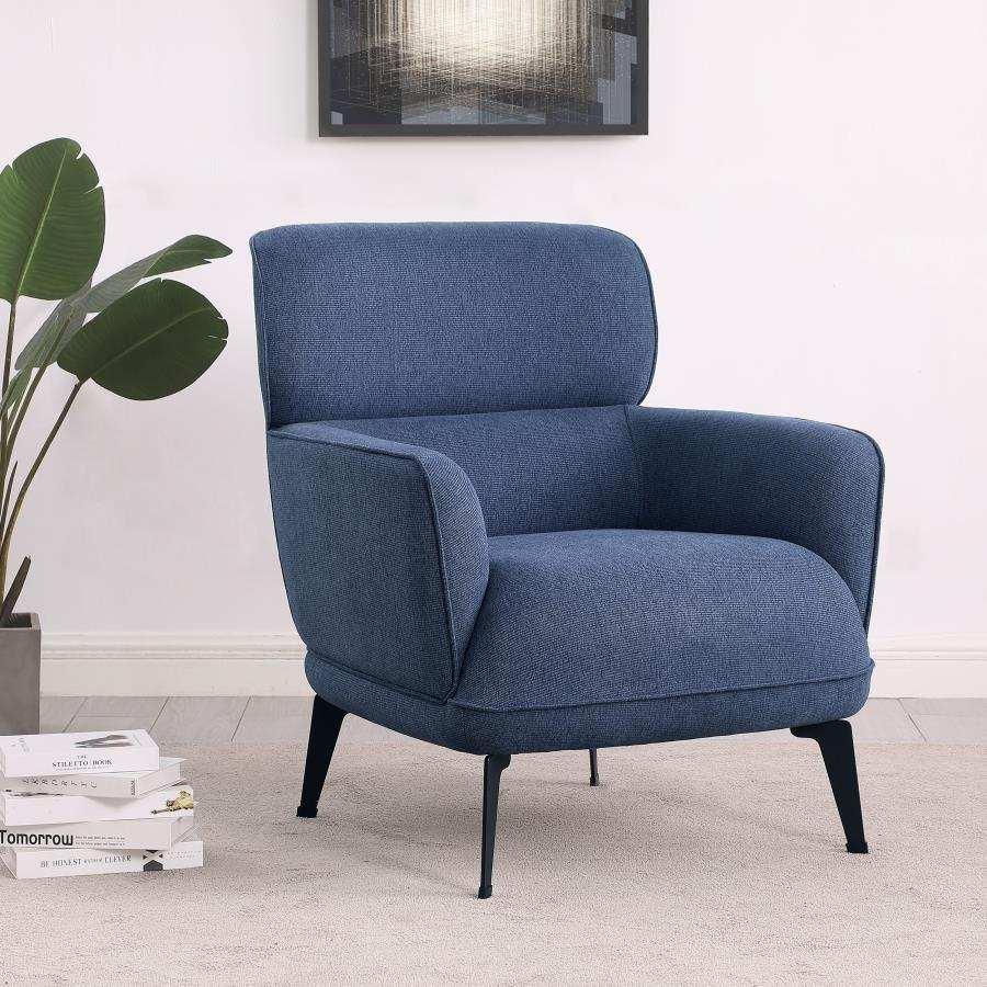Andrea - Upholstered Crecent Arm Accent Chair - Best Buy Furniture