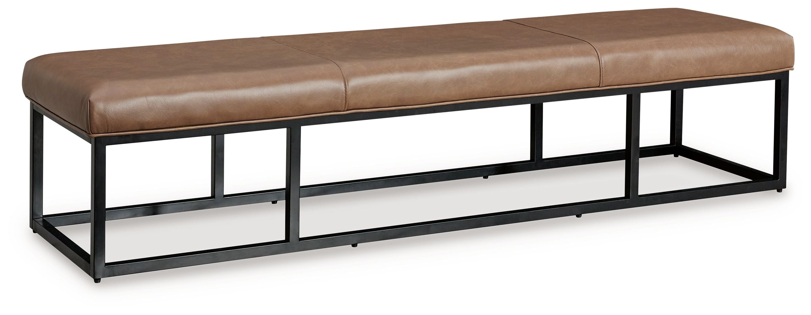 Joston - Accent Bench - Caramel - Best Buy Furniture
