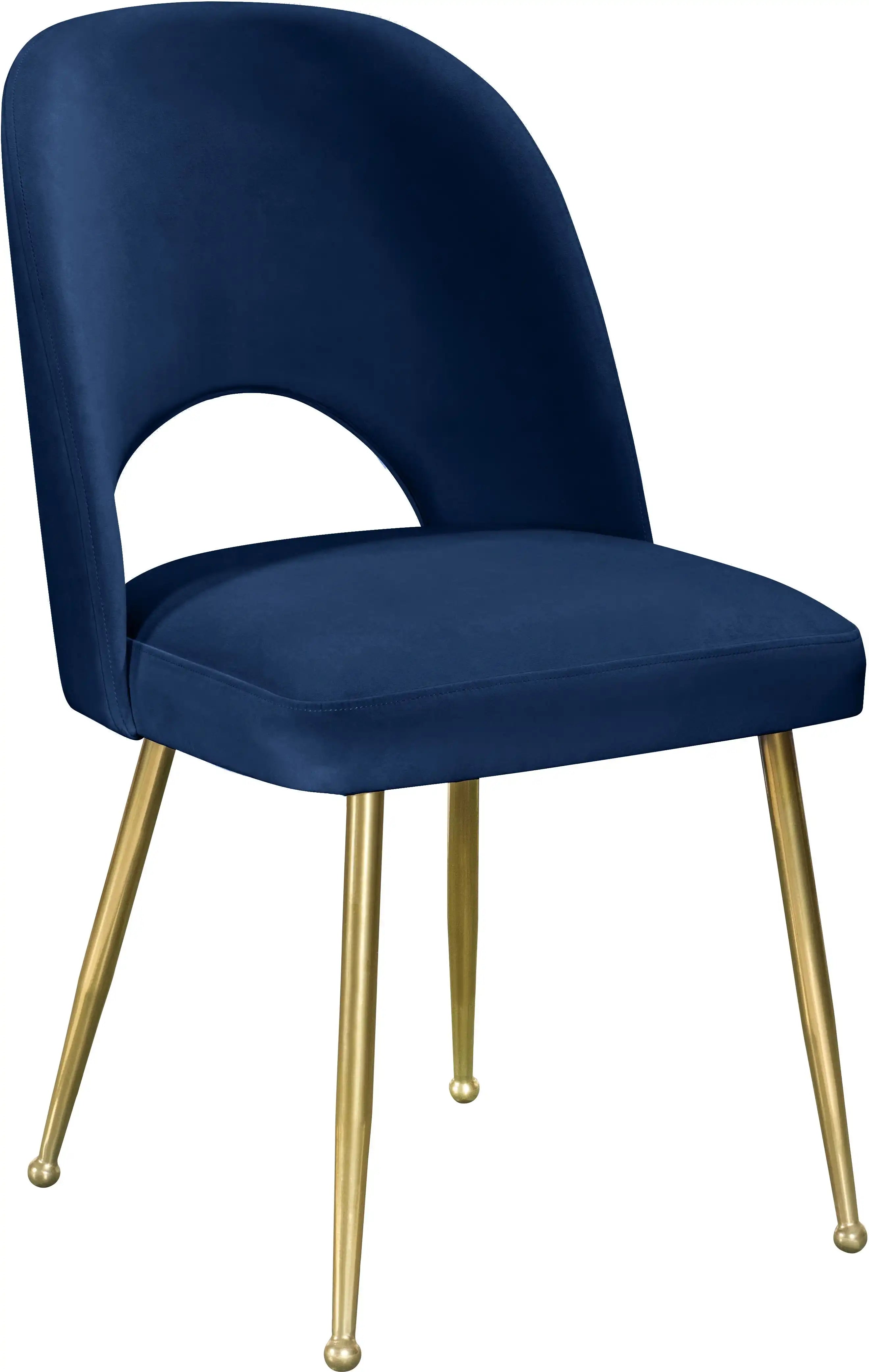 Logan - Dining Chair (Set of 2) - Gold Legs - Best Buy Furniture