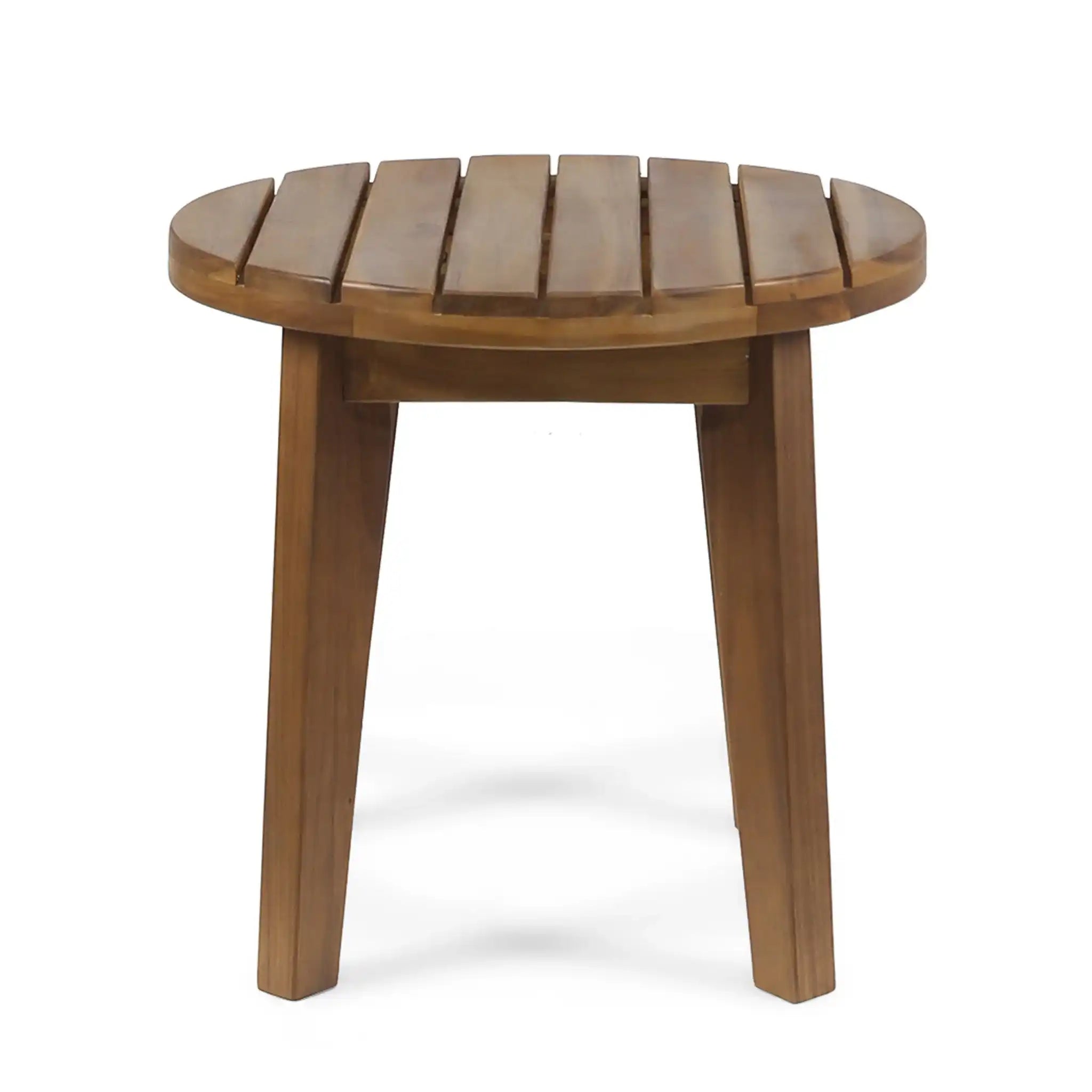 Outdoor Acacia Wood Side Table With Weather Resistance - Best Buy Furniture