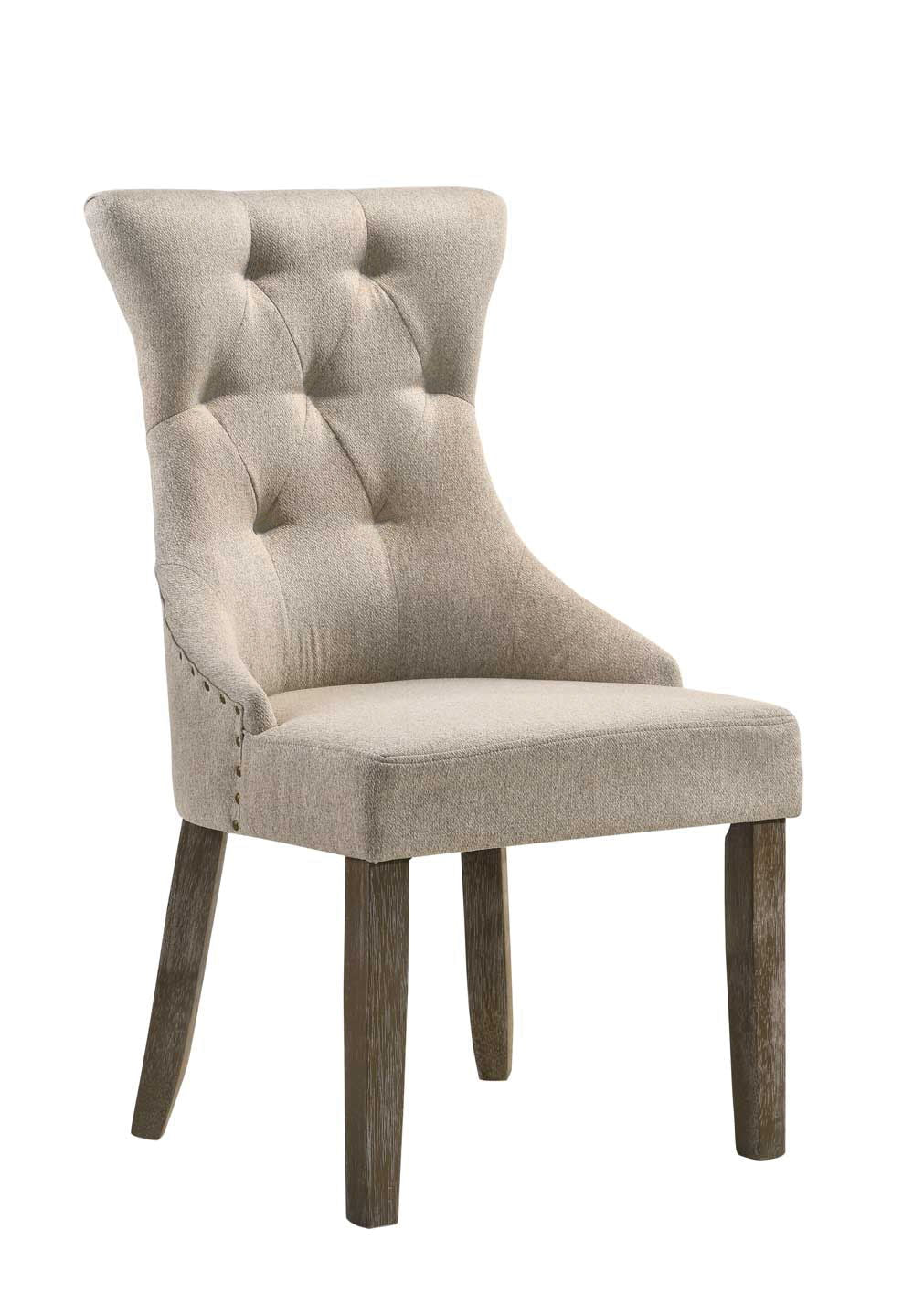 Gabrian - Two Tone Reclaimed Side Chair (Set of 2) - Beige / Gray - Best Buy Furniture