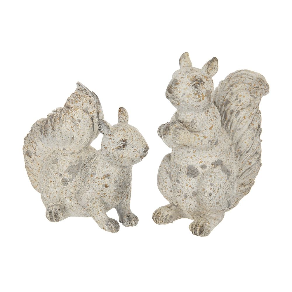 Resin Standing & Lying Down Squirrel Rustic, For Harvest Festival Fall Festival & Thanksgiving Table Decorations (Set of 2) - Antique Cream - Best Buy Furniture