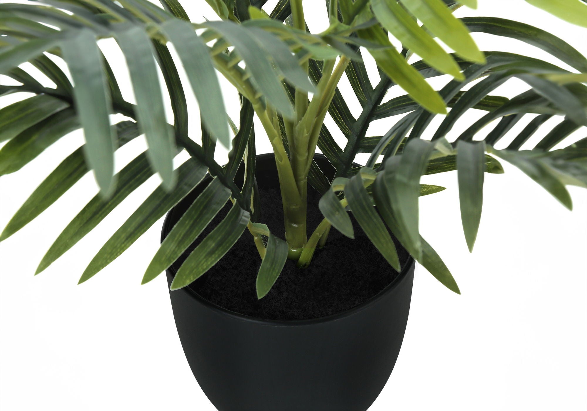 20" Tall, Artificial Plant, Palm, Indoor, Faux, Fake, Table, Greenery, Potted, Real Touch, Decorative - Green / Black - Best Buy Furniture