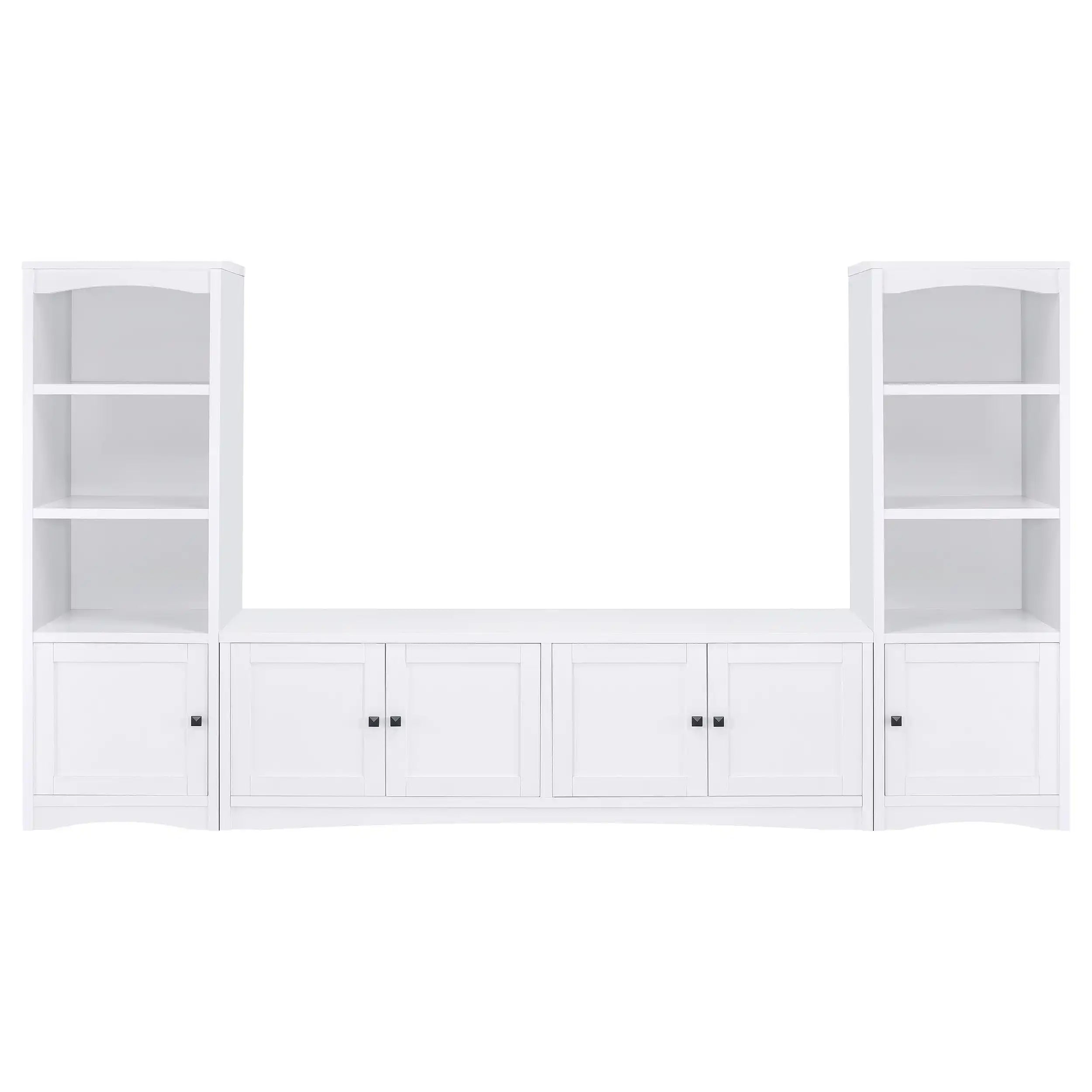 Laughlin - 3-piece Entertainment Center TV Stand - White - Best Buy Furniture