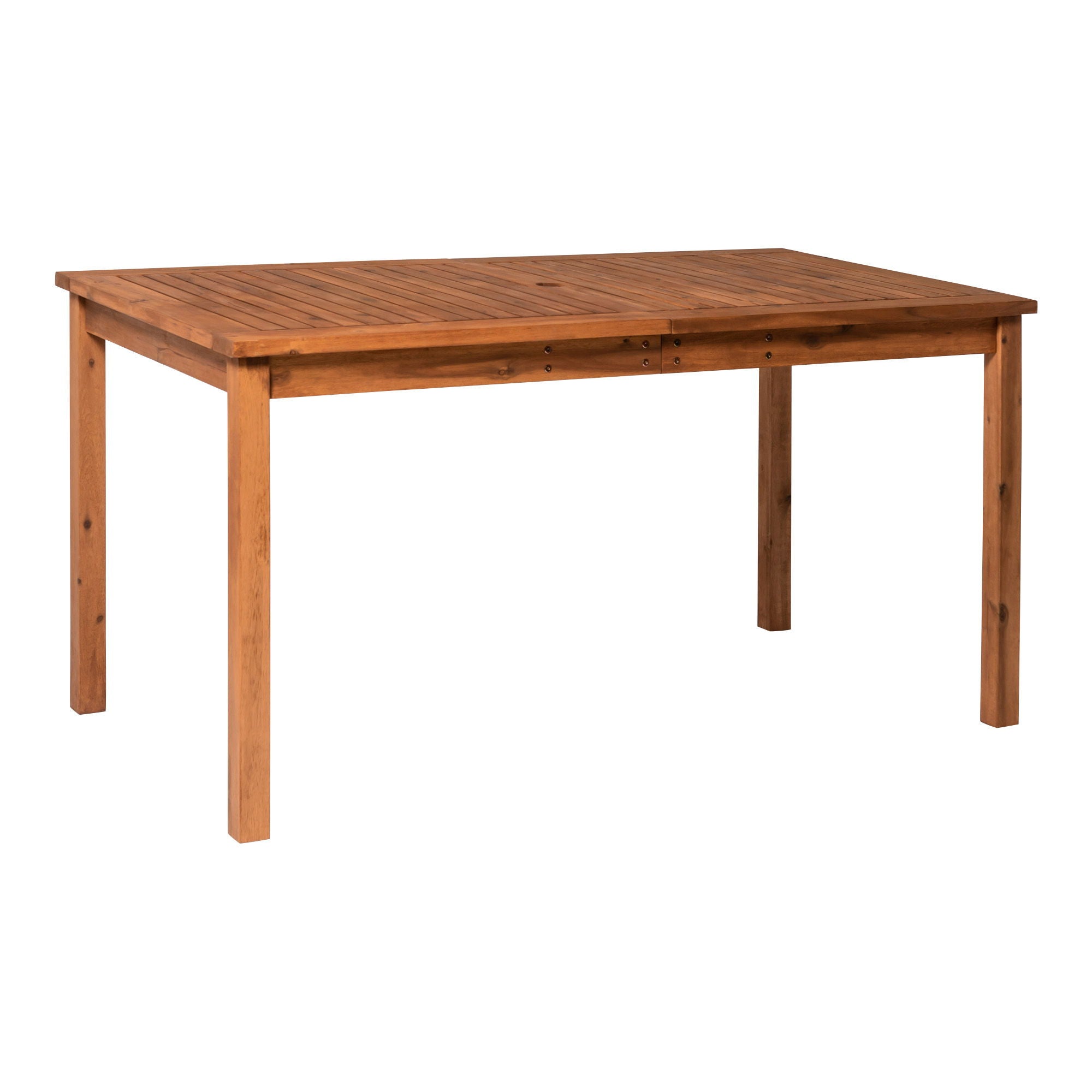 Contemporary Slat Top Acacia Wood Outdoor Dining Table - Best Buy Furniture