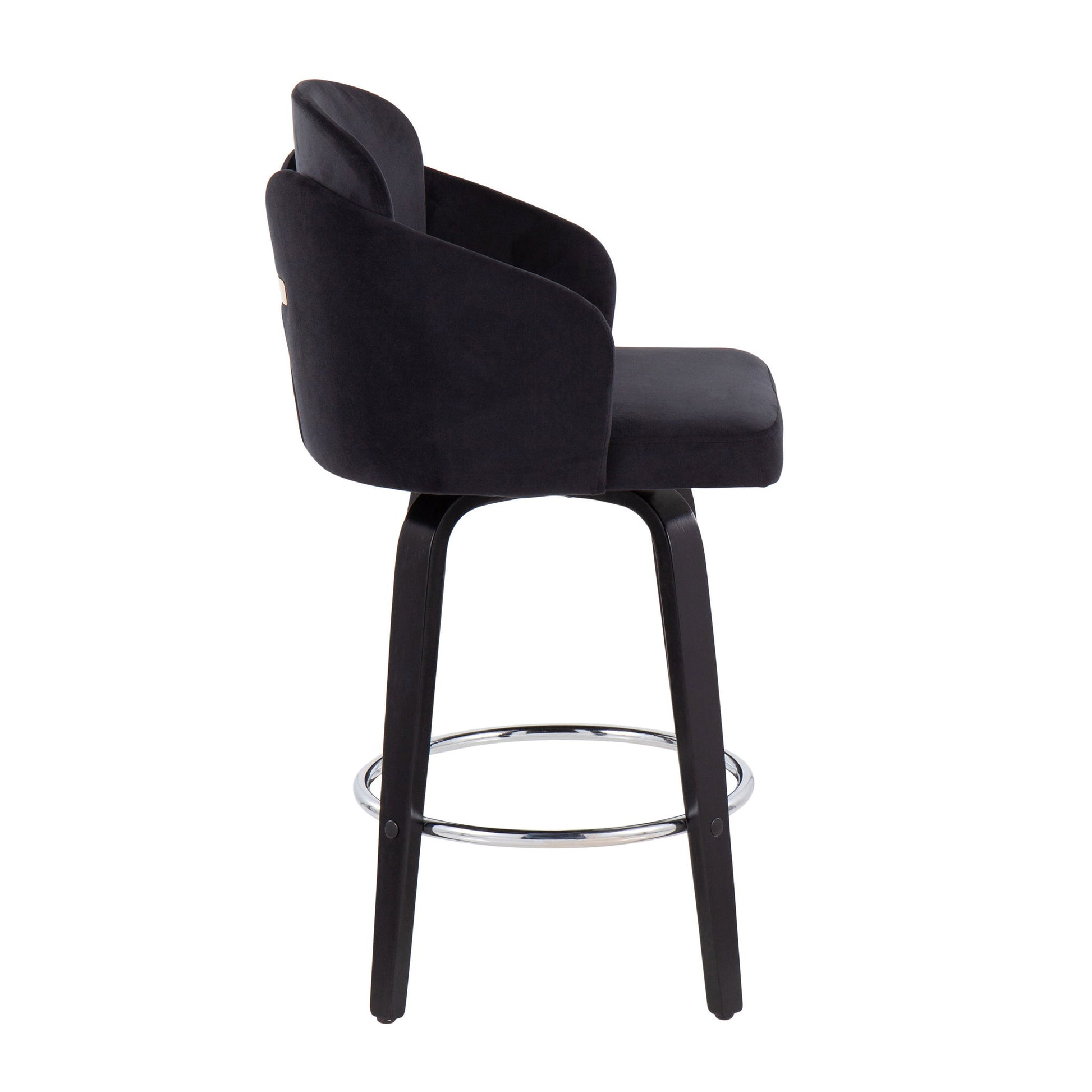 Dahlia - Contemporary Counter Stool Round Footrest (Set of 2) - Best Buy Furniture