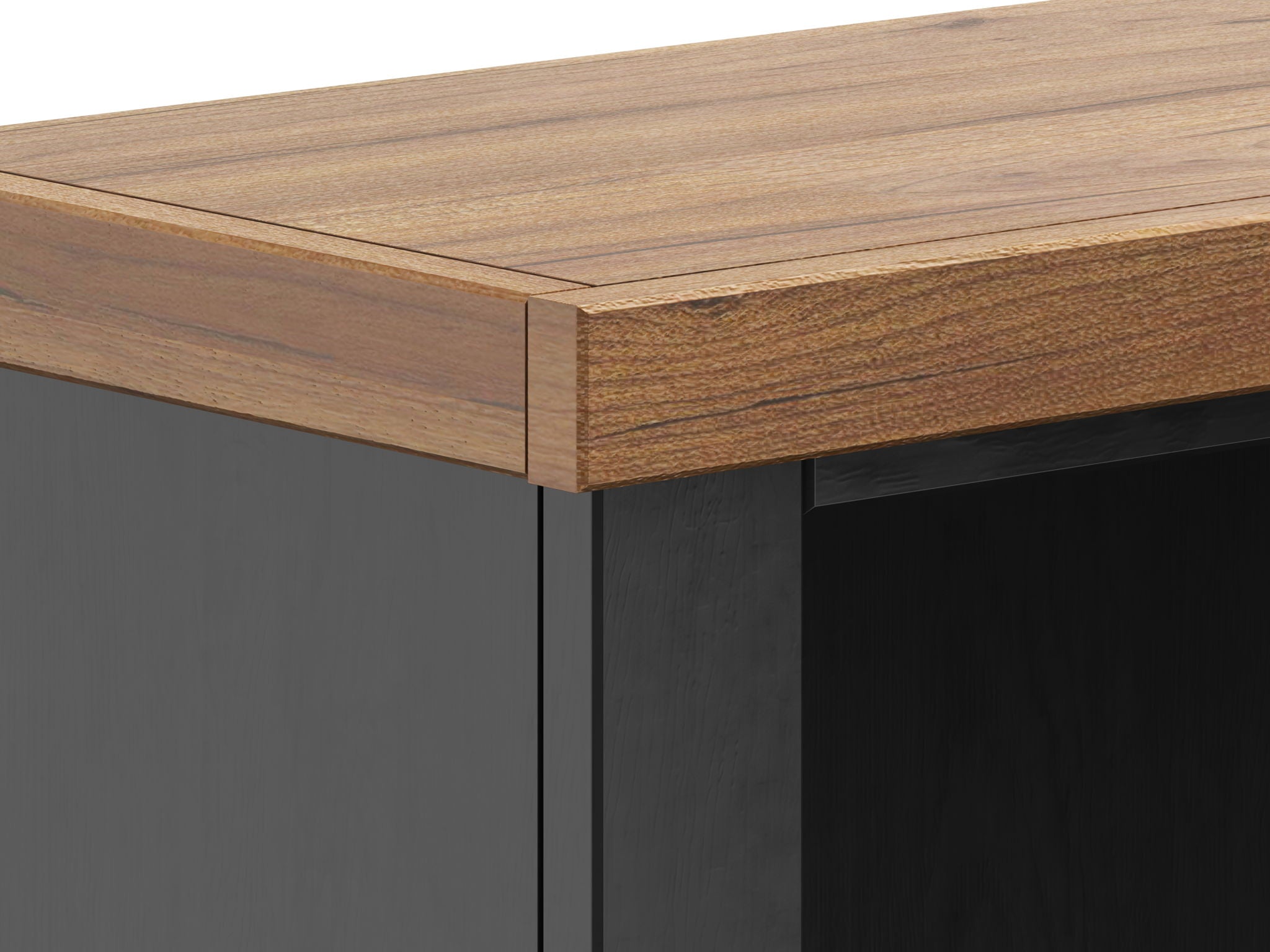 Essex - High 5 Shelf Bookcase - Black, Whiskey - Best Buy Furniture