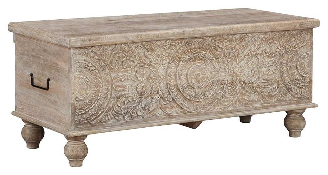 Fossil Ridge - Storage Bench - Beige - Best Buy Furniture