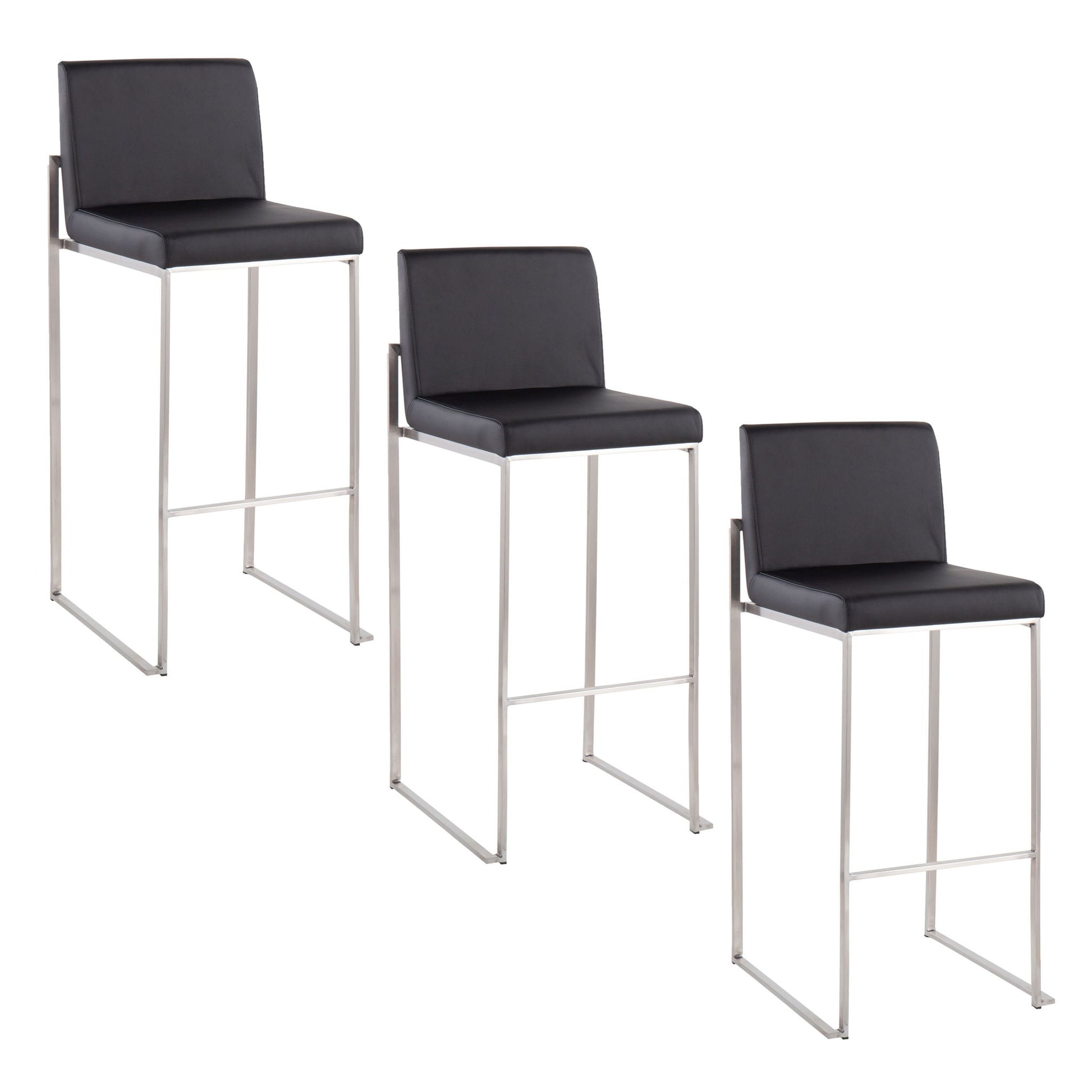 Fuji - Contemporary And Modern Elegance High Back Barstool - Best Buy Furniture