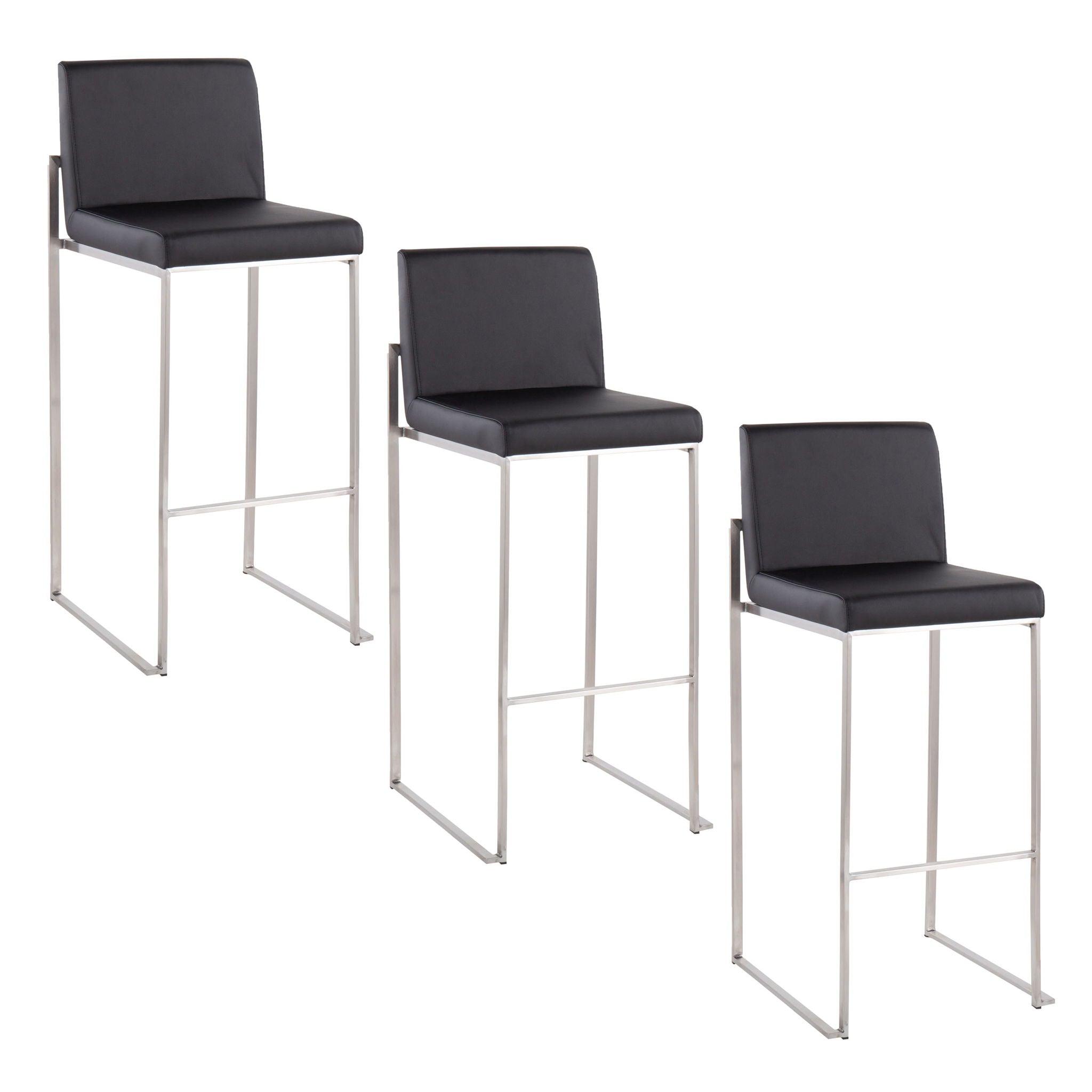 Fuji - Contemporary And Modern Elegance High Back Barstool - Best Buy Furniture