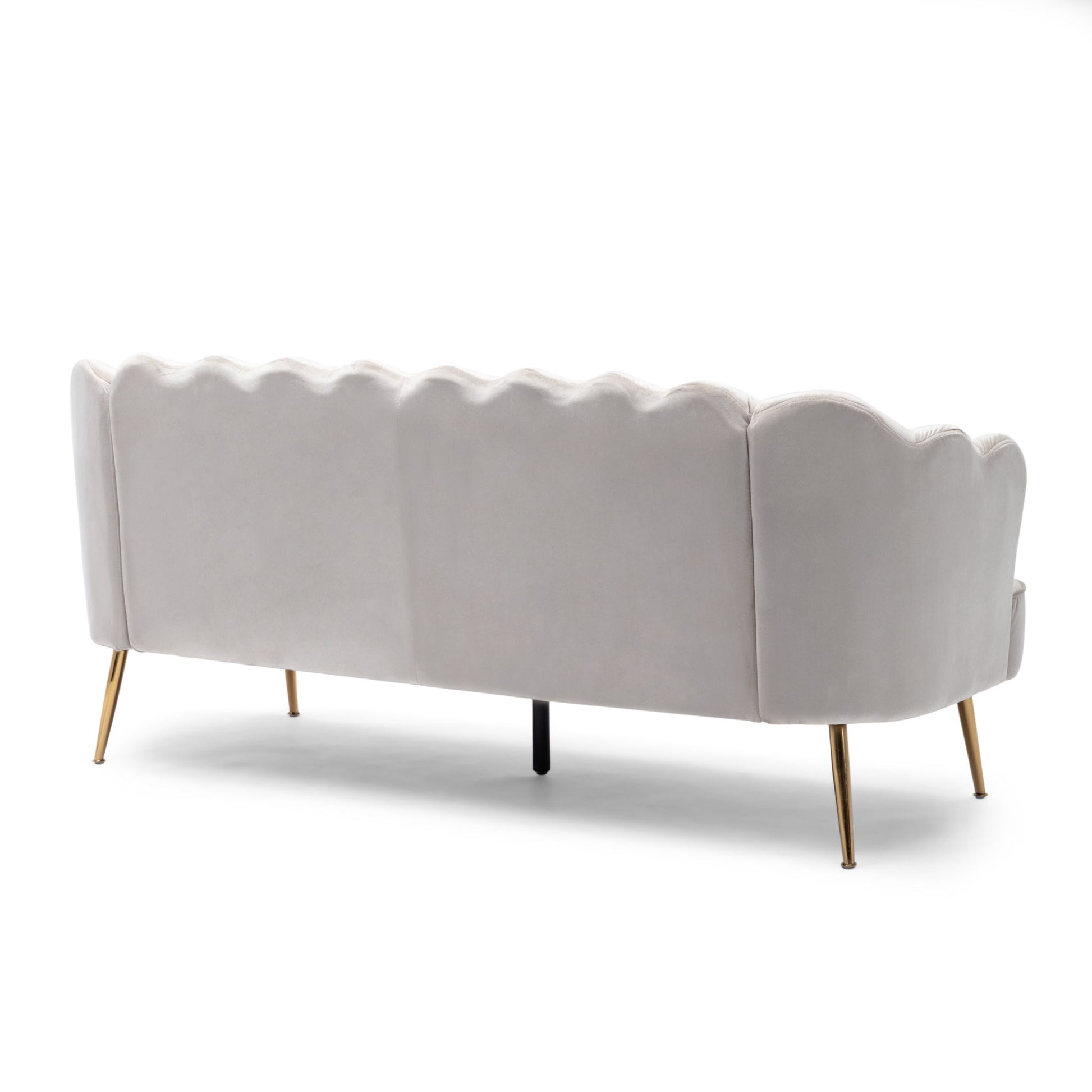 Modern Glam 3 Seater Sofa With Velvet Texture - Best Buy Furniture