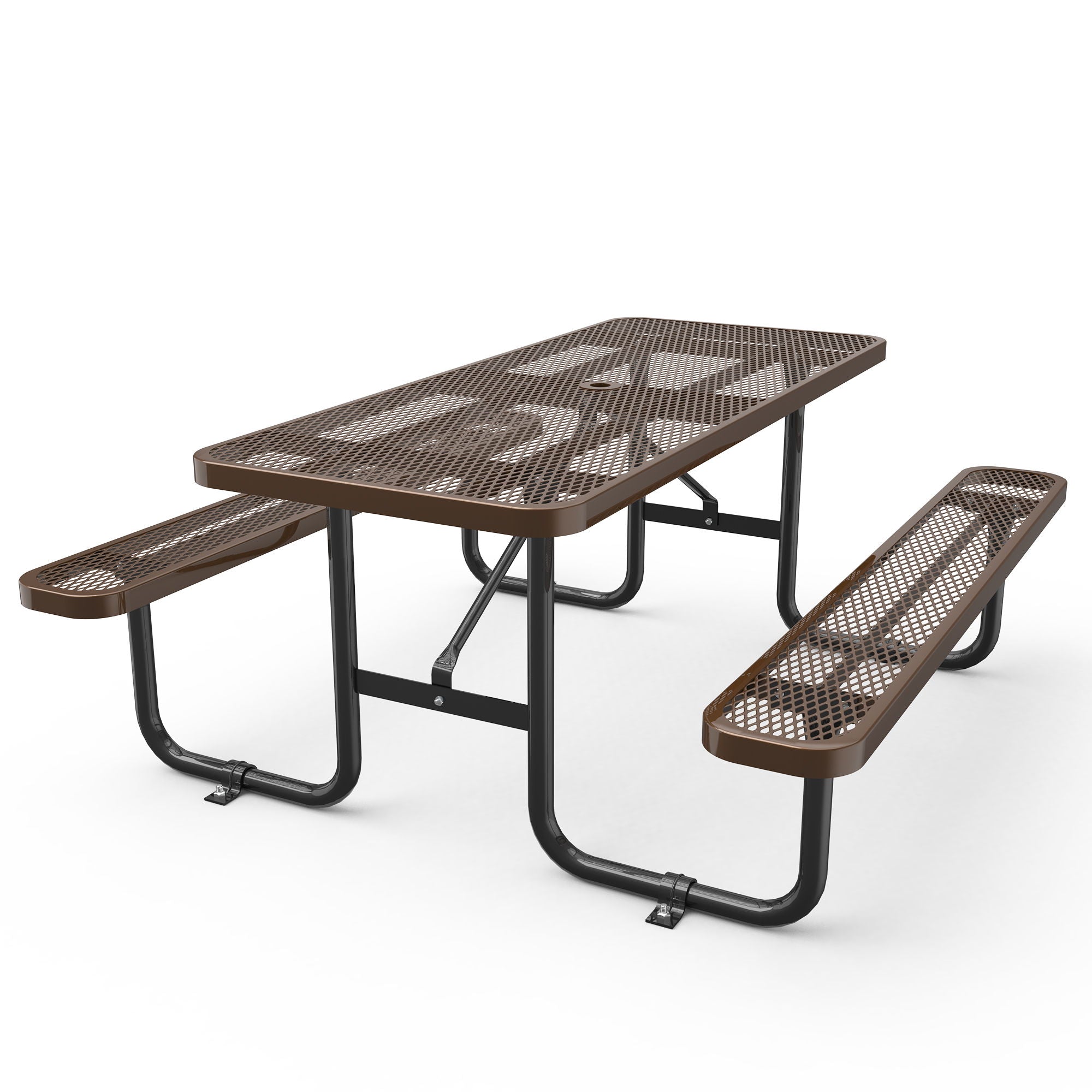 Expanded Rectangular Picnic Metal Table - Best Buy Furniture