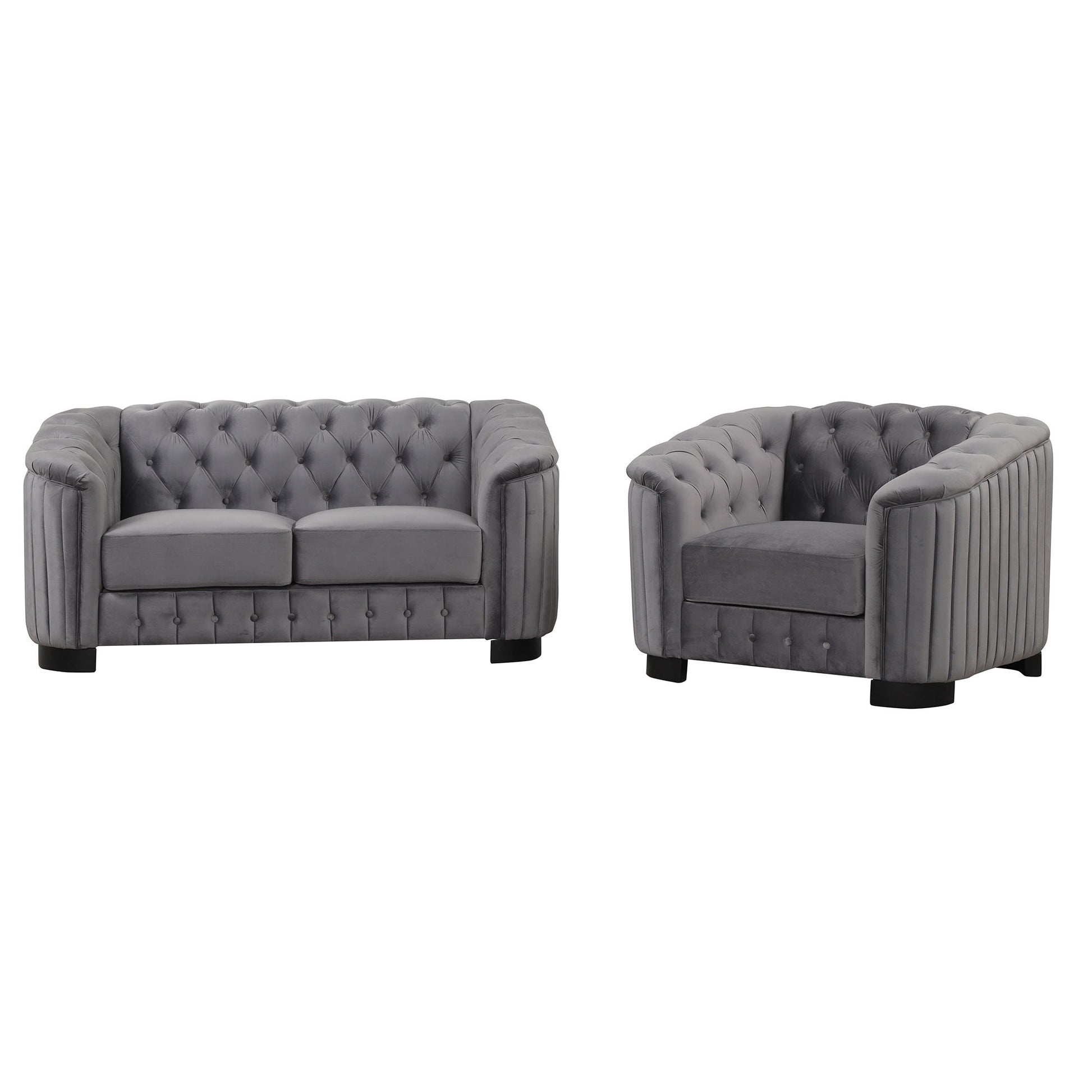 Upholstered 3 Piece Sofa Set With Legs - Best Buy Furniture
