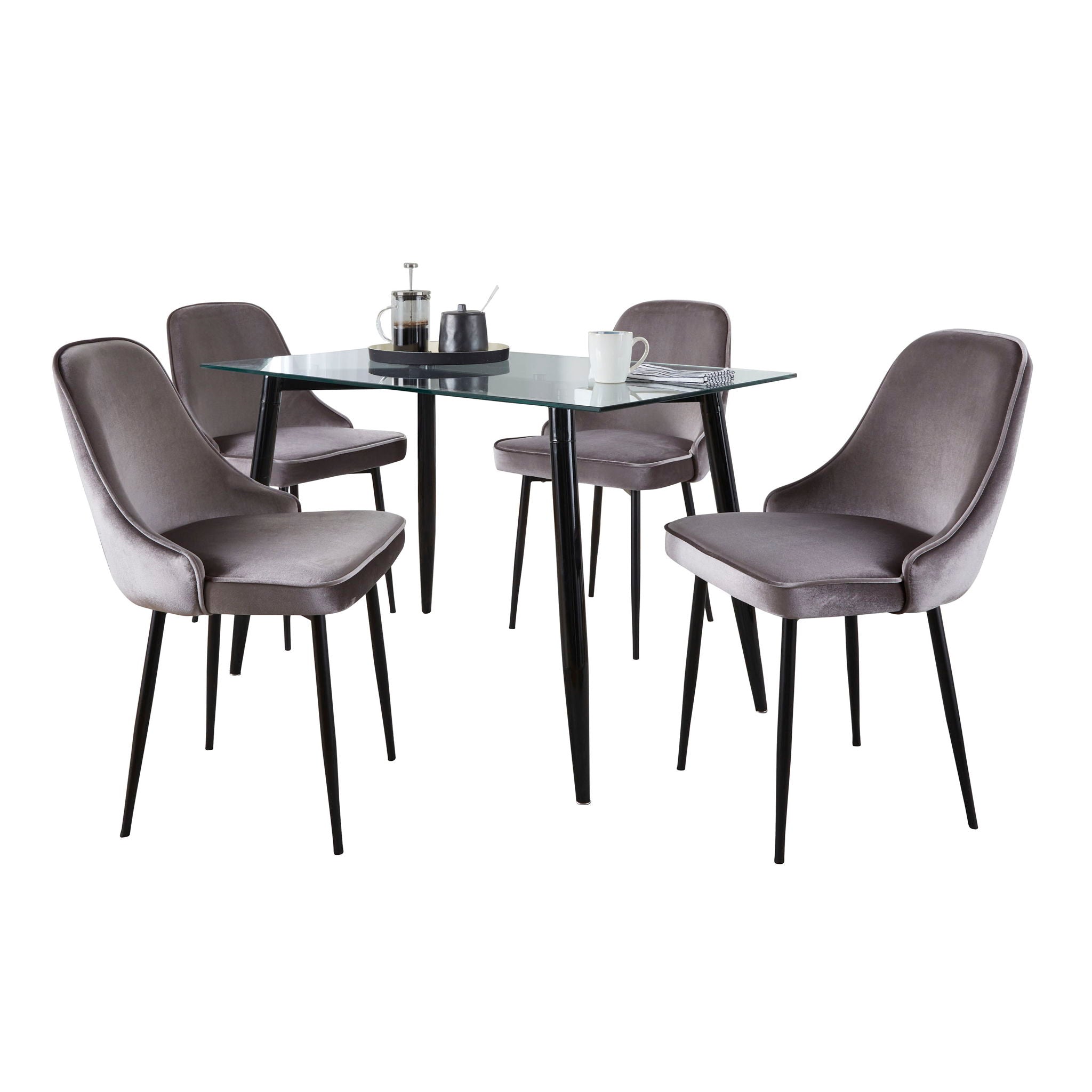 Clara Giovani - 5 Piece Contemporary Dining Set - Best Buy Furniture