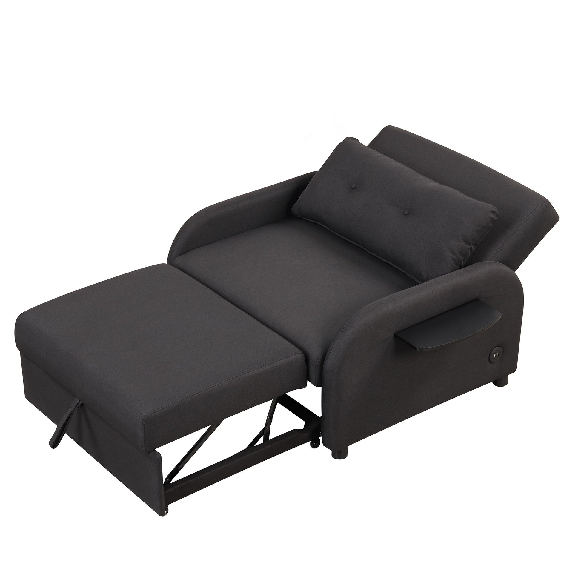 Versatile Pull Out Sofa Sleeper 3 In 1 With Wing Table & USB Charge, Compact Design - Best Buy Furniture