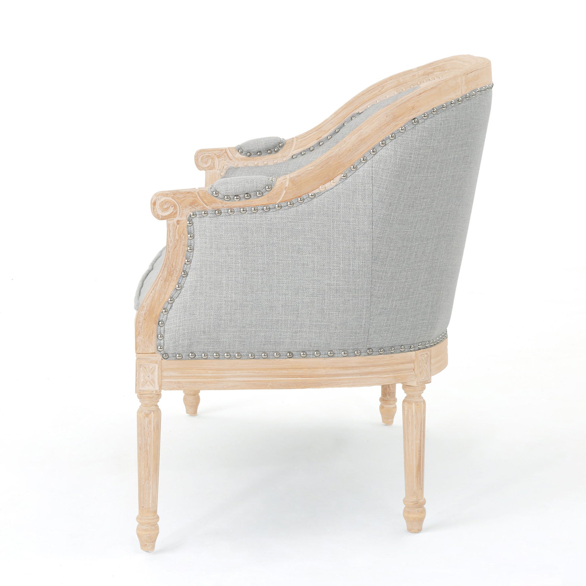 French Country Chesterfield Style Tufted Loveseat - Best Buy Furniture