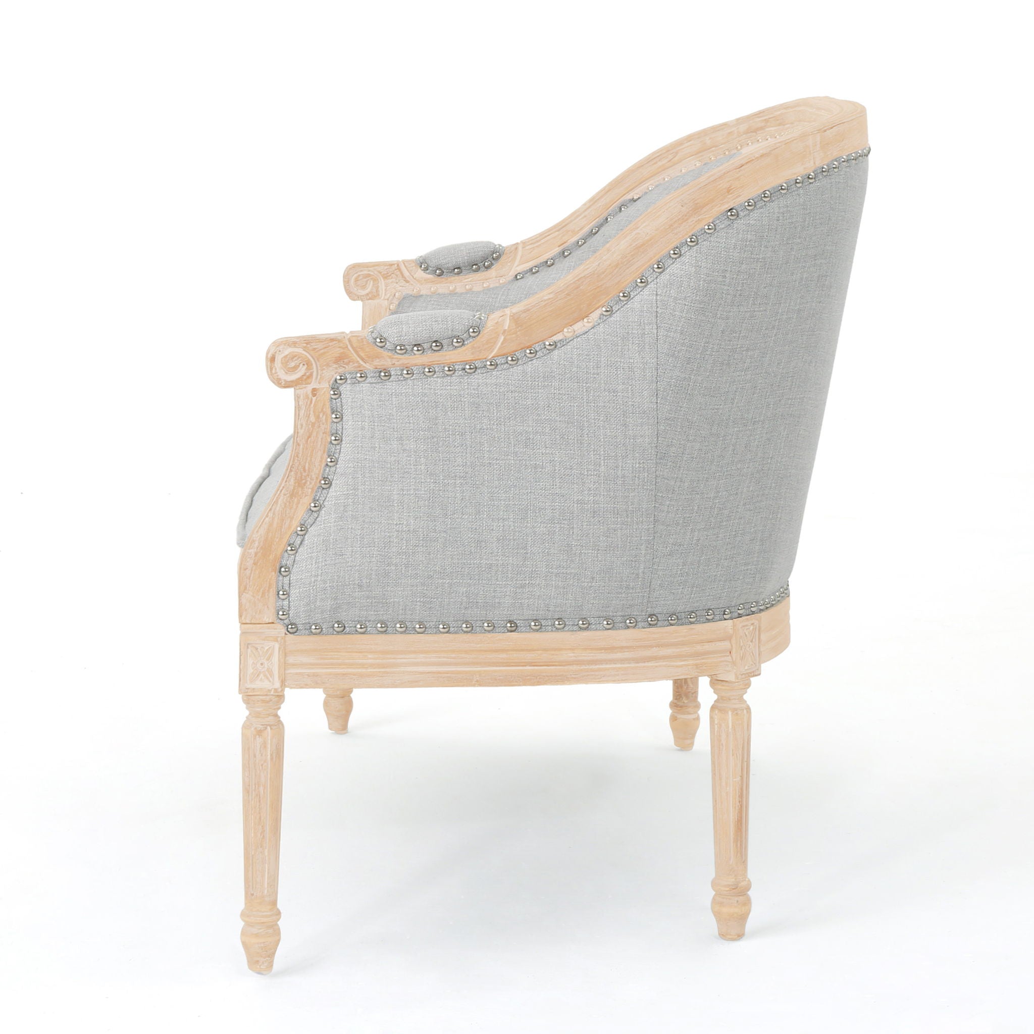 French Country Chesterfield Style Tufted Loveseat - Best Buy Furniture