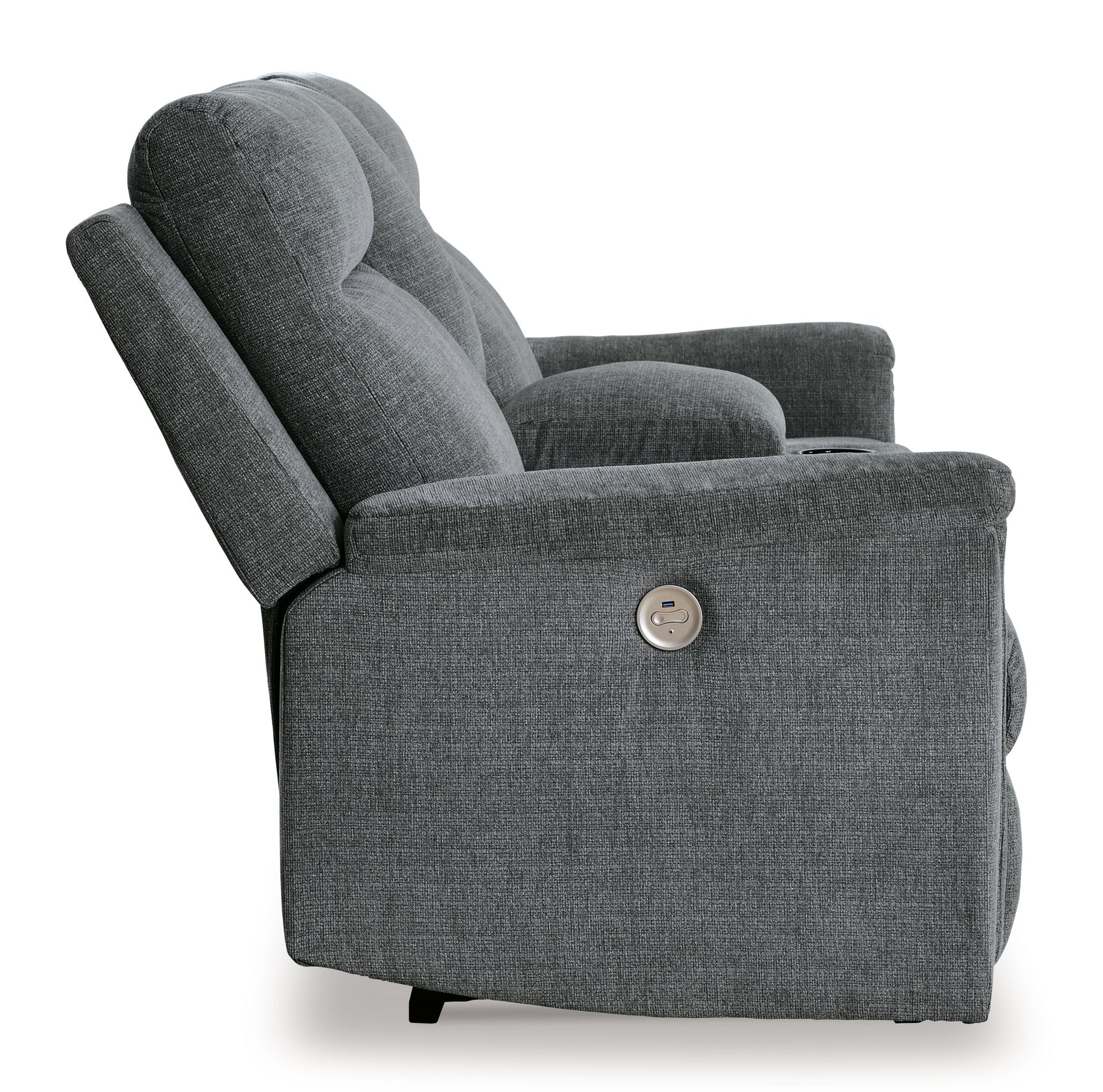 Barnsana - Dbl Power Reclining Loveseat With Console - Best Buy Furniture