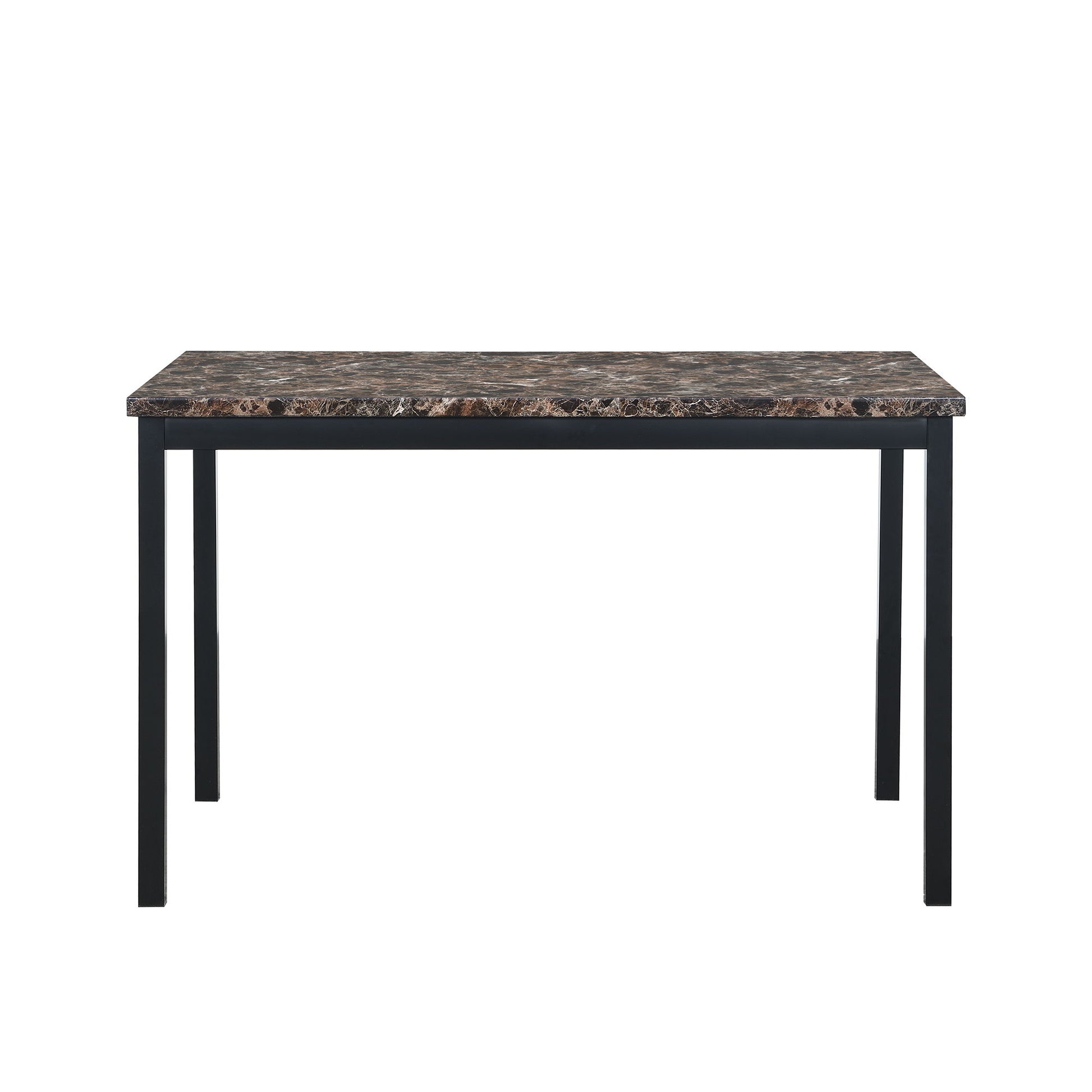 5 Piece Dinning Set With Faux Marble Top, Table & 4 Chairs - Black - Best Buy Furniture
