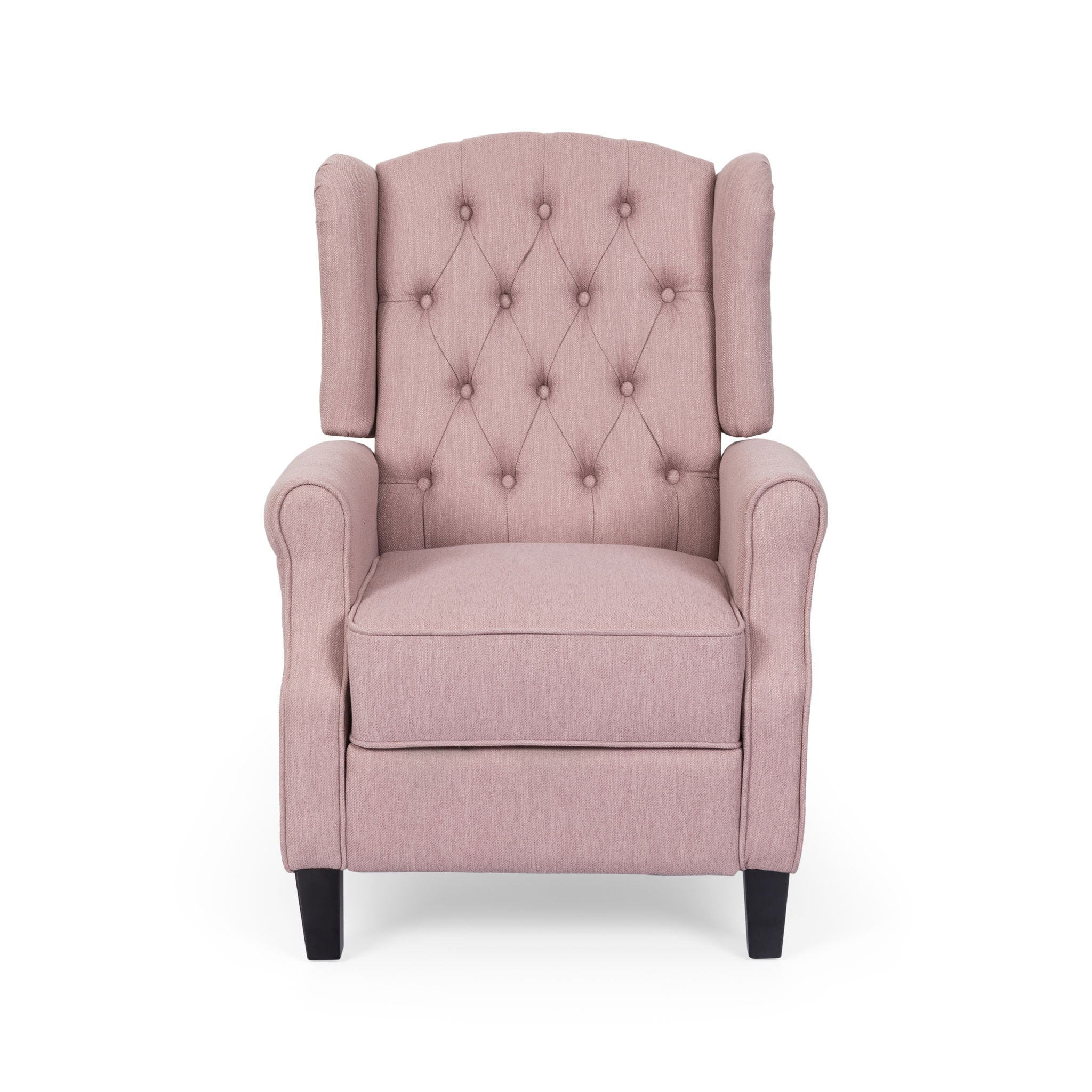 Wide Manual Wing Chair Recliner - Light Pink - Best Buy Furniture