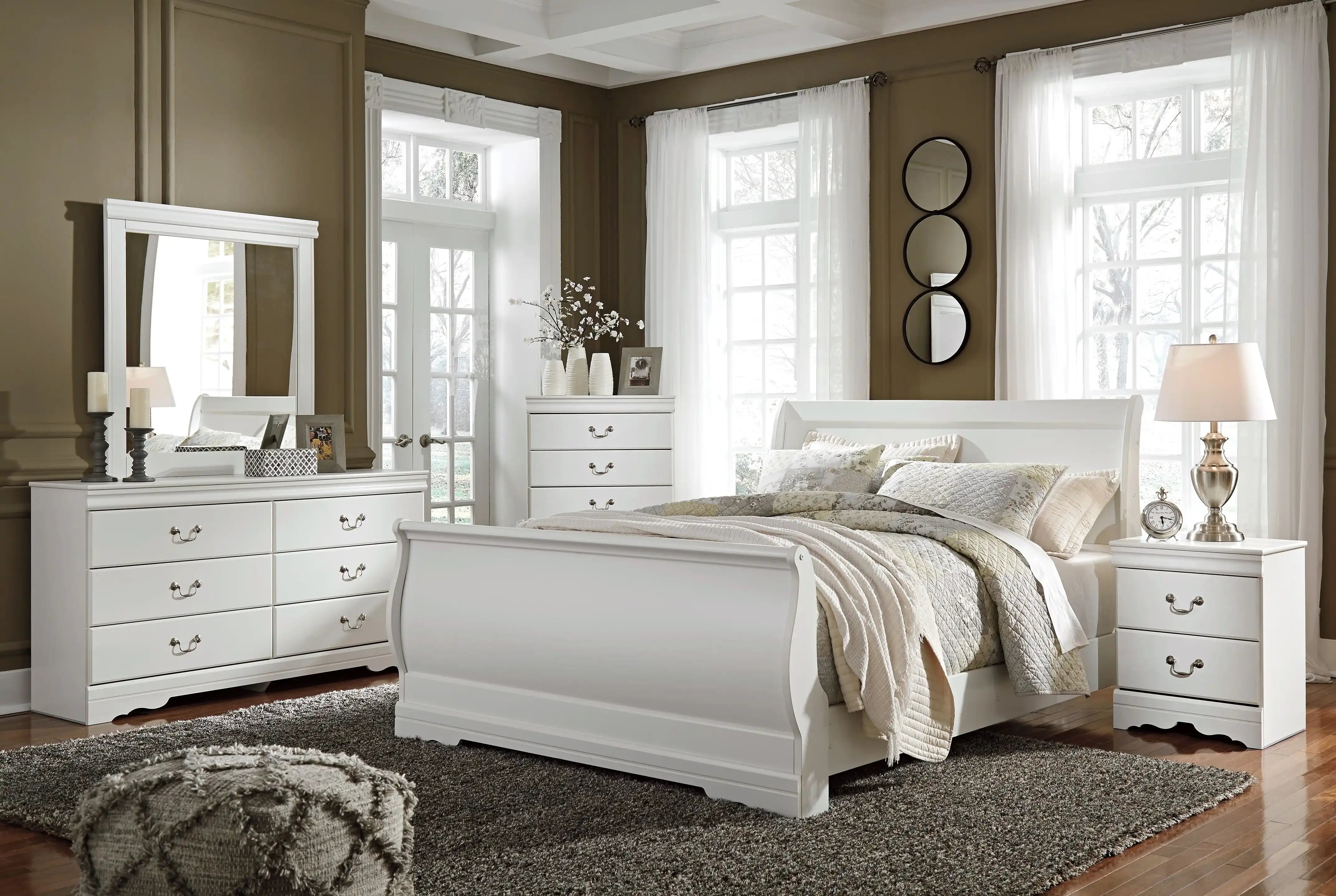 Anarasia - Sleigh Bed Set - Best Buy Furniture
