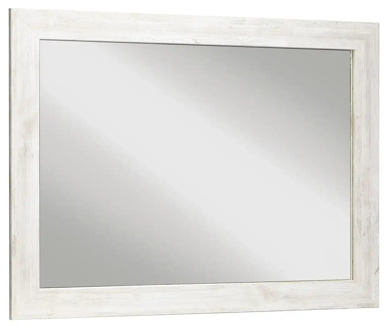 Paxberry - Bedroom Accent Mirror - Whitewash - Best Buy Furniture