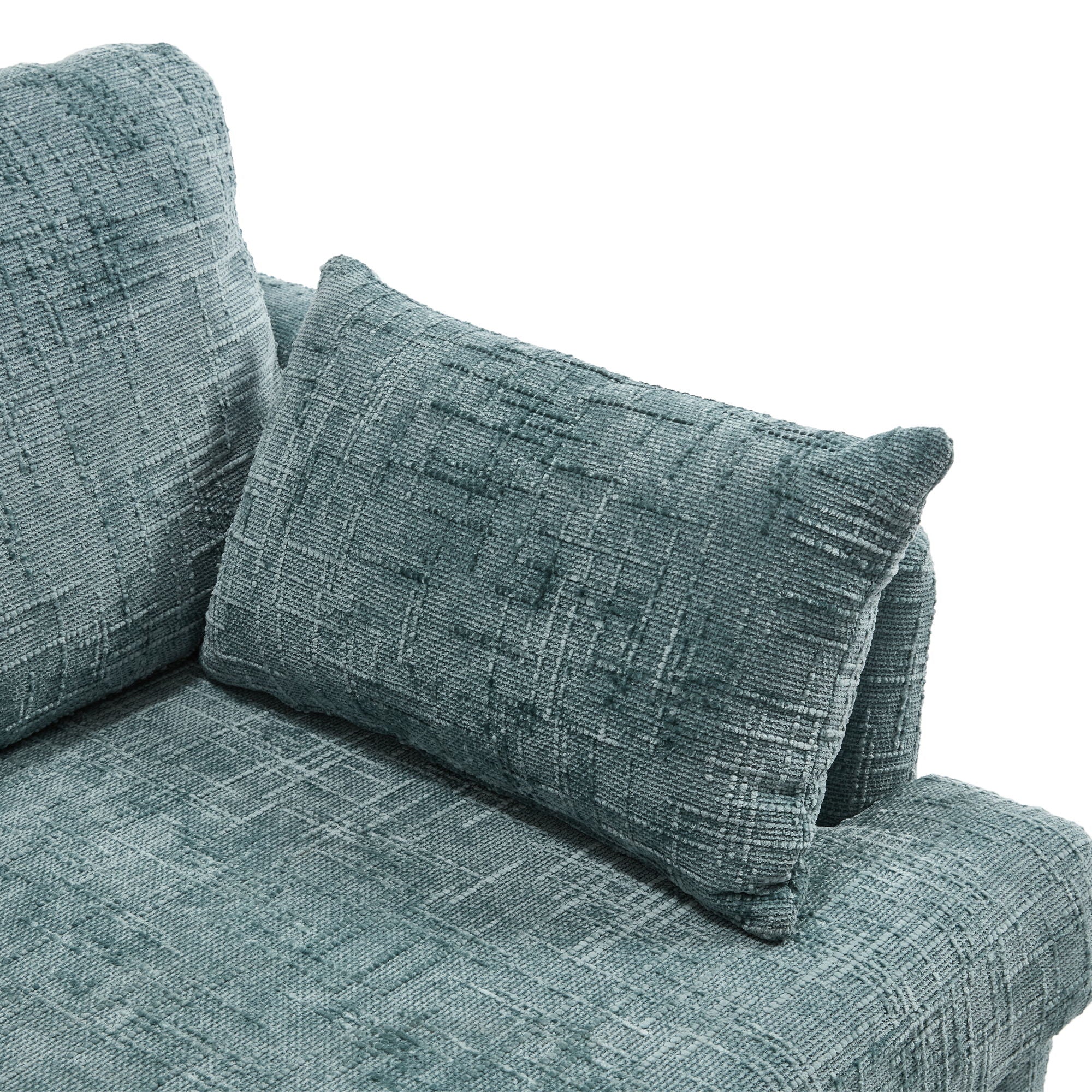Chenille 2 Seater Sofa With LED Light, USB Charging Port, And Storage Bag - Best Buy Furniture