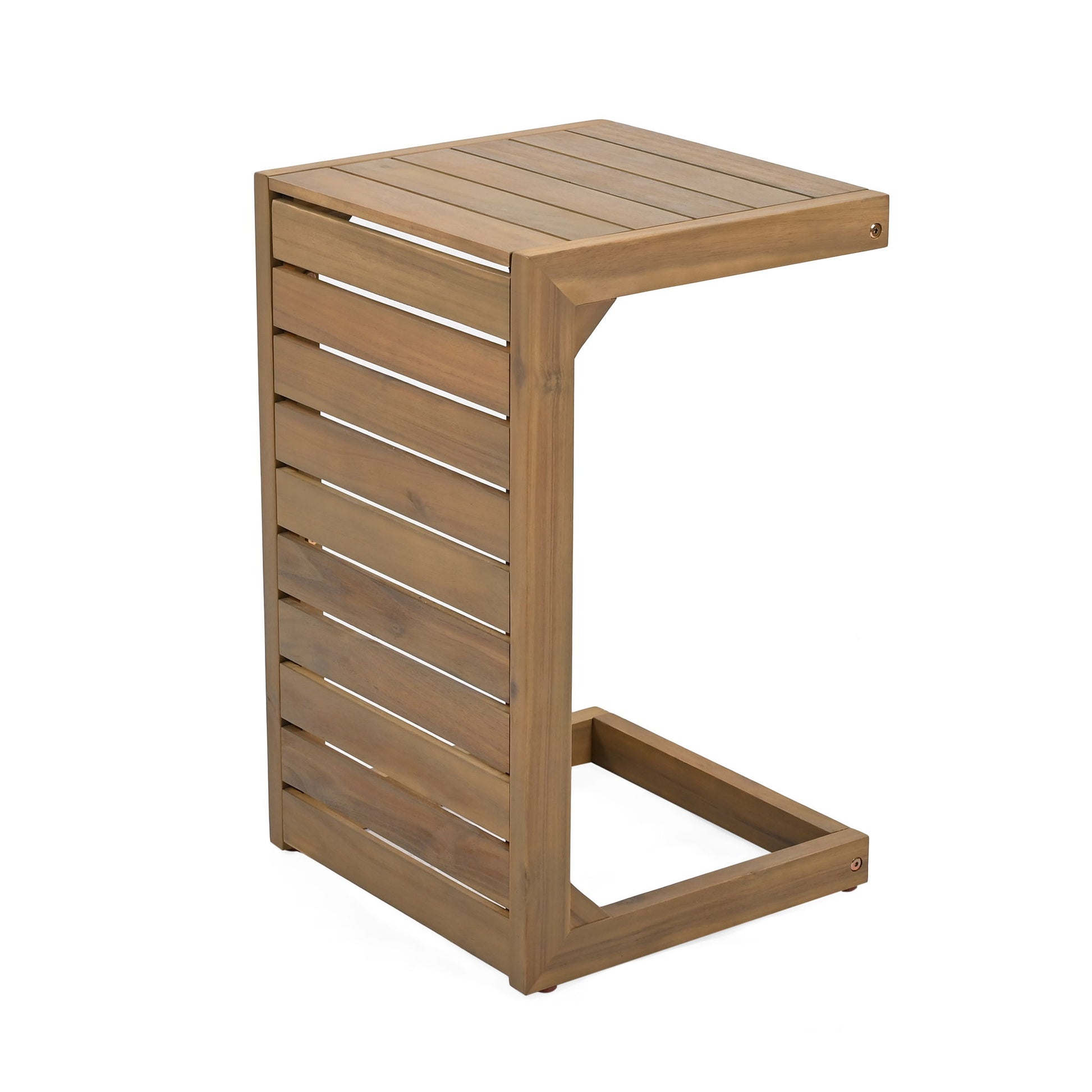 Aluminum Outdoor C - Shaped Side Table For Patio - Best Buy Furniture