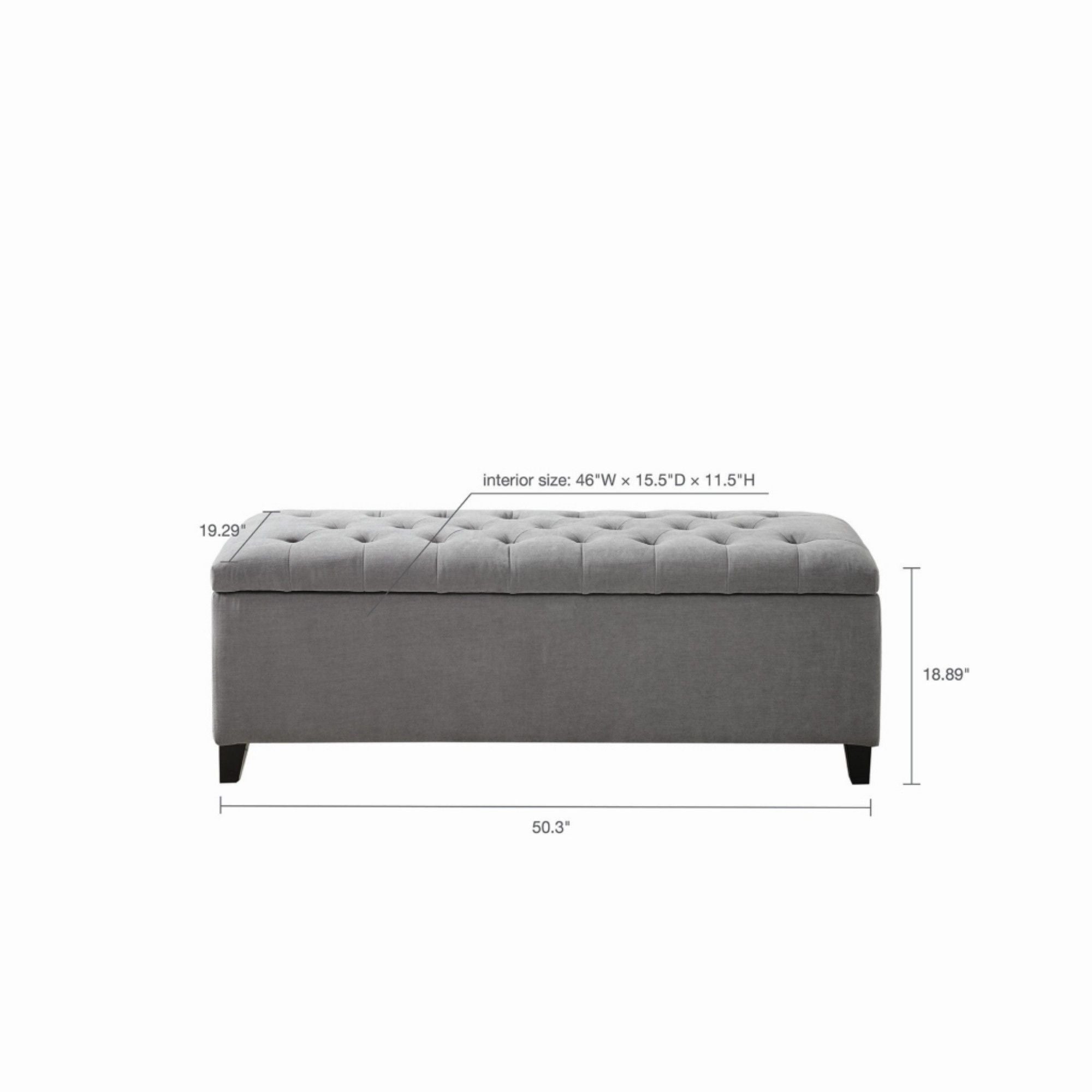 Elegant Design Tufted Top, Soft Close Storage Bench - Best Buy Furniture