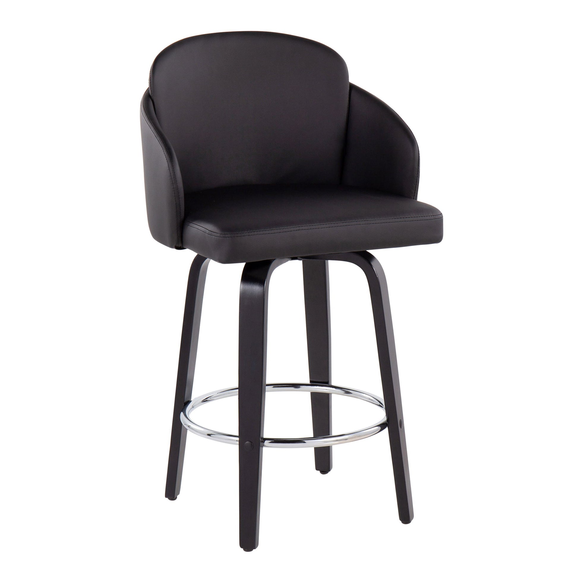 Dahlia - Contemporary Counter Stool Round Footrest (Set of 2) - Best Buy Furniture