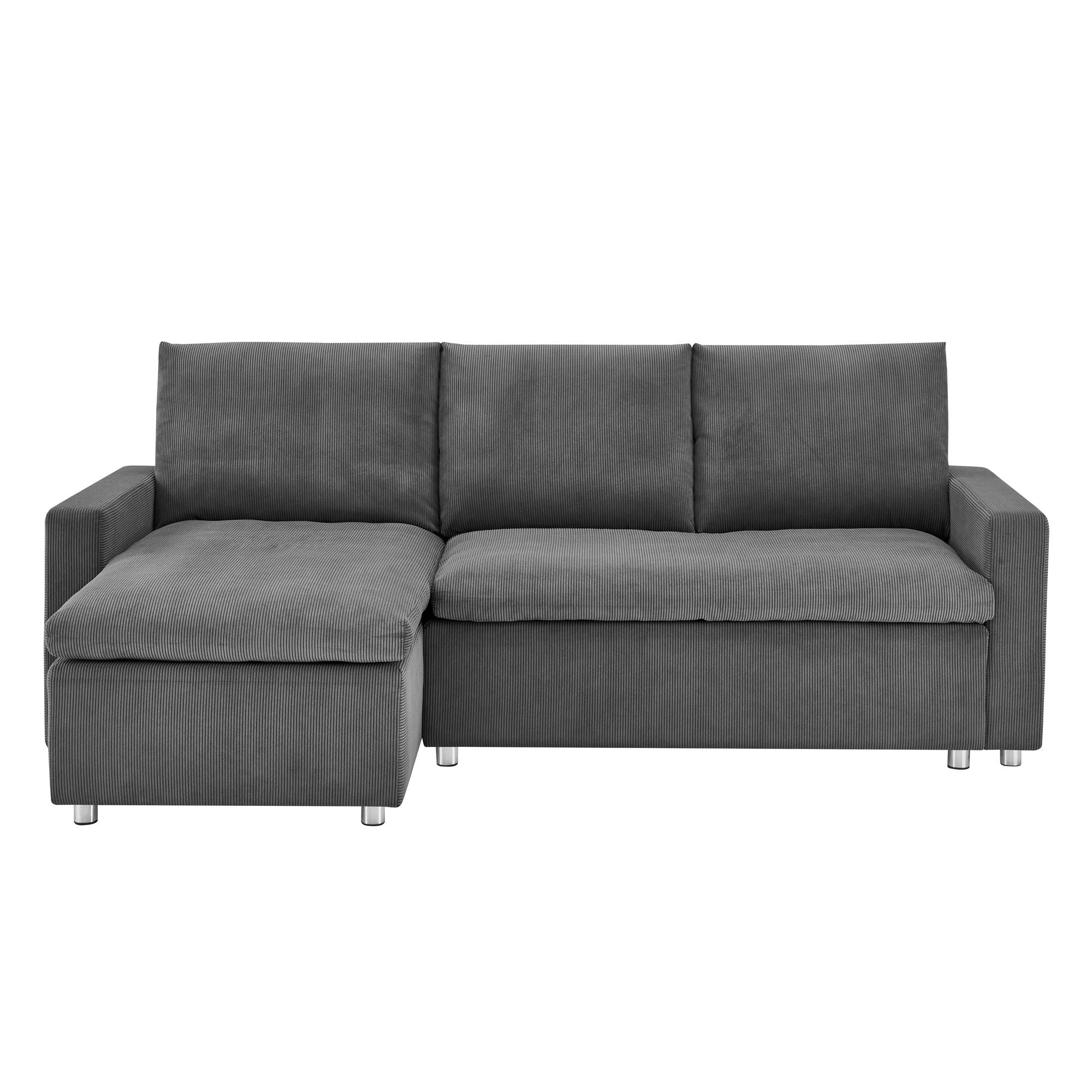Convertible L Shaped Sleeper Sofa Bed With Reversible Chaise And Storage - Best Buy Furniture