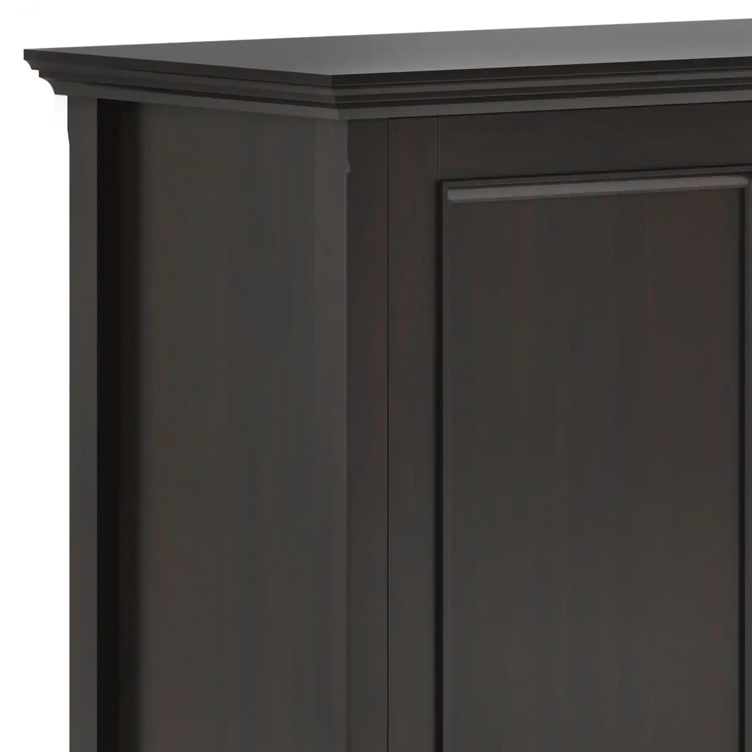 Amherst - Wide 3 Door Storage Cabinet - Hickory Brown - Best Buy Furniture