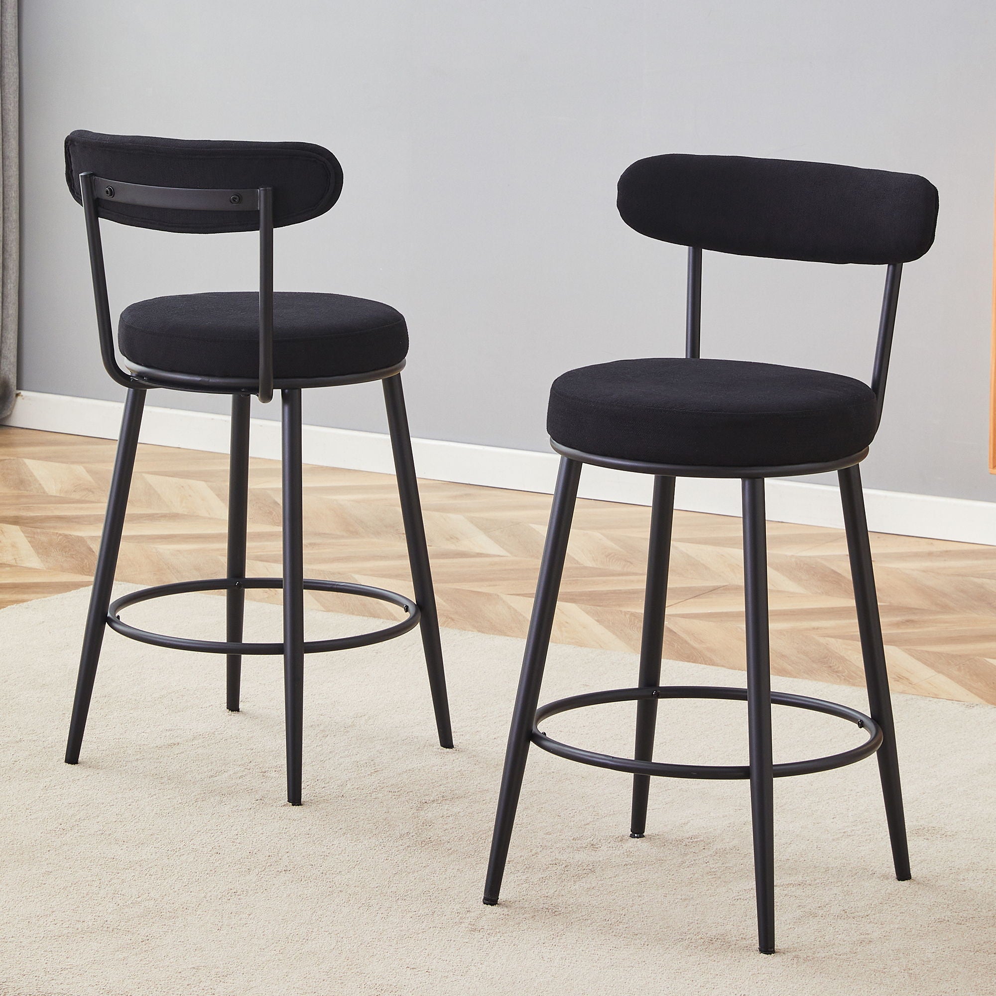 Fashionable Ergonomic High Legged Bar Chairs (Set of 2) - Best Buy Furniture
