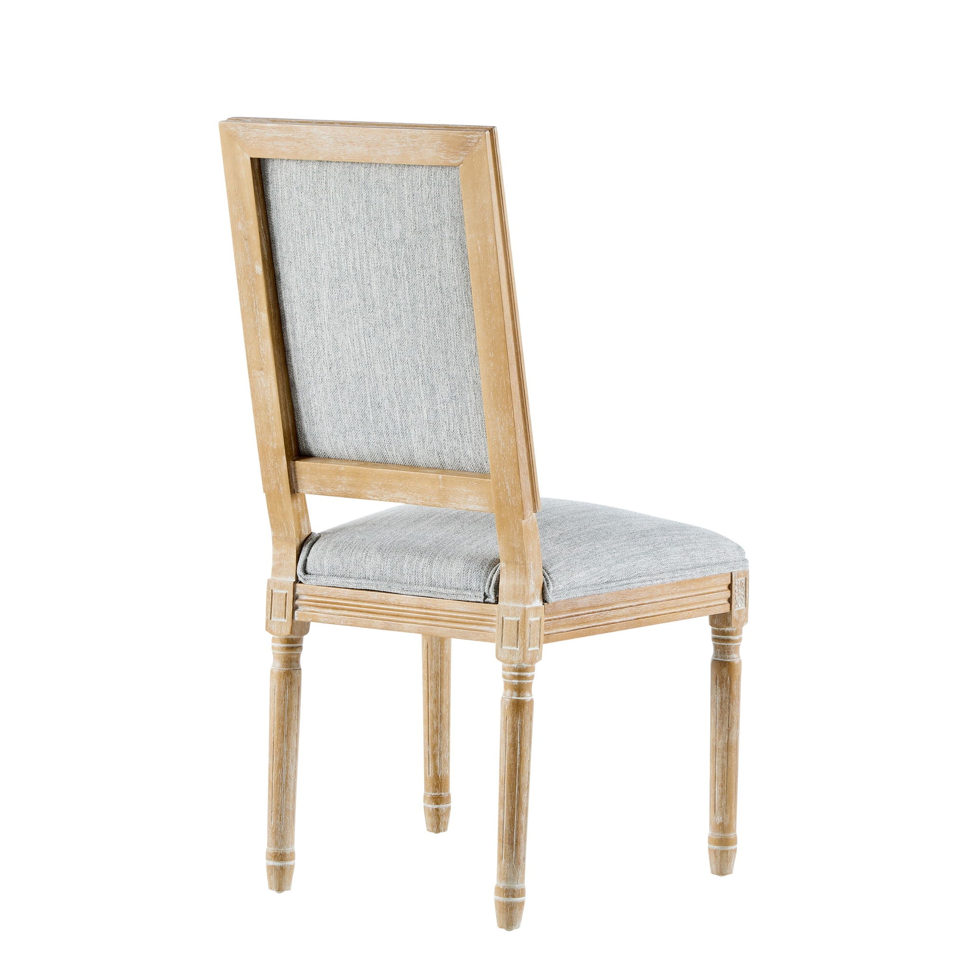 French Country Style Dining Chair With Upholstered Seating And Fluted Legs - Best Buy Furniture