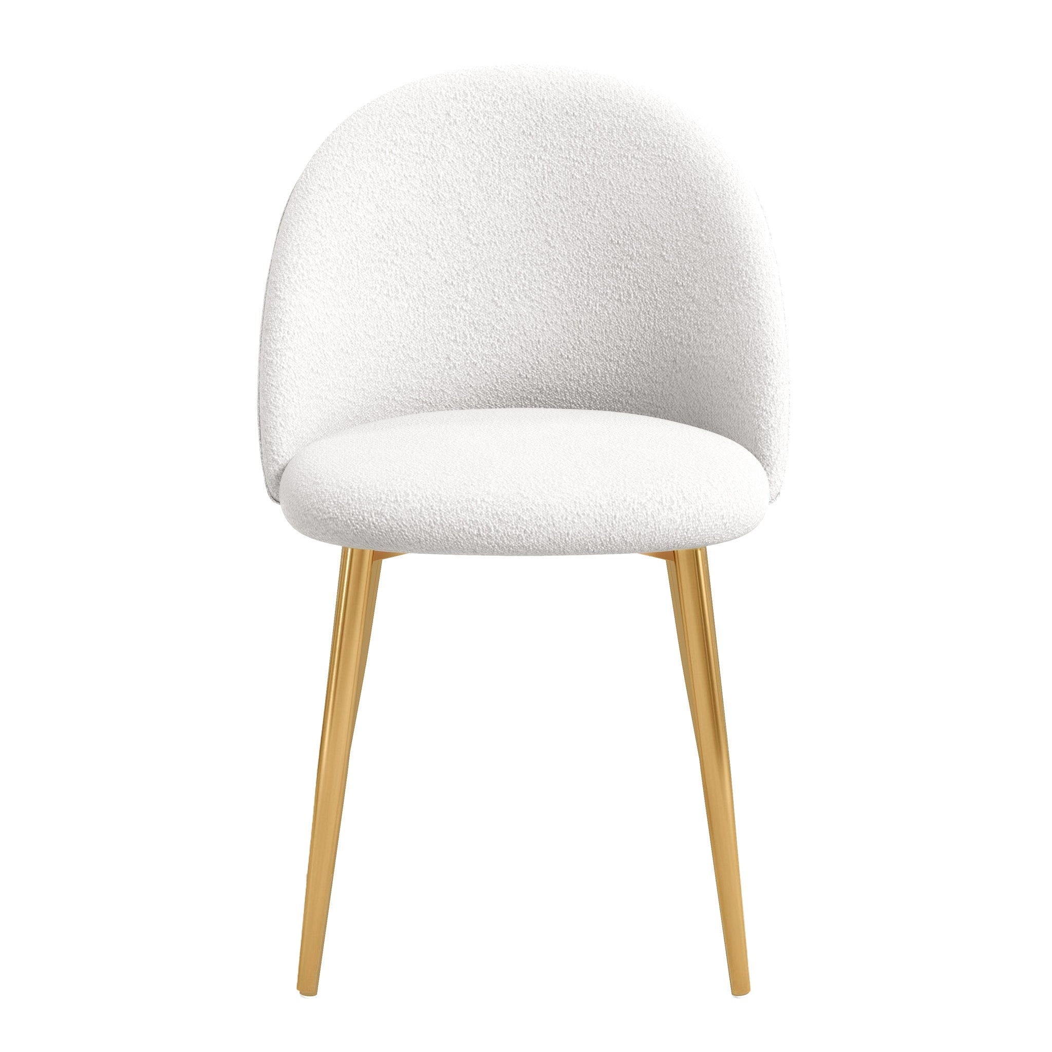 Marion - Mid-Century Modern Dining Chair (Set of 2) - Gold / White - Best Buy Furniture