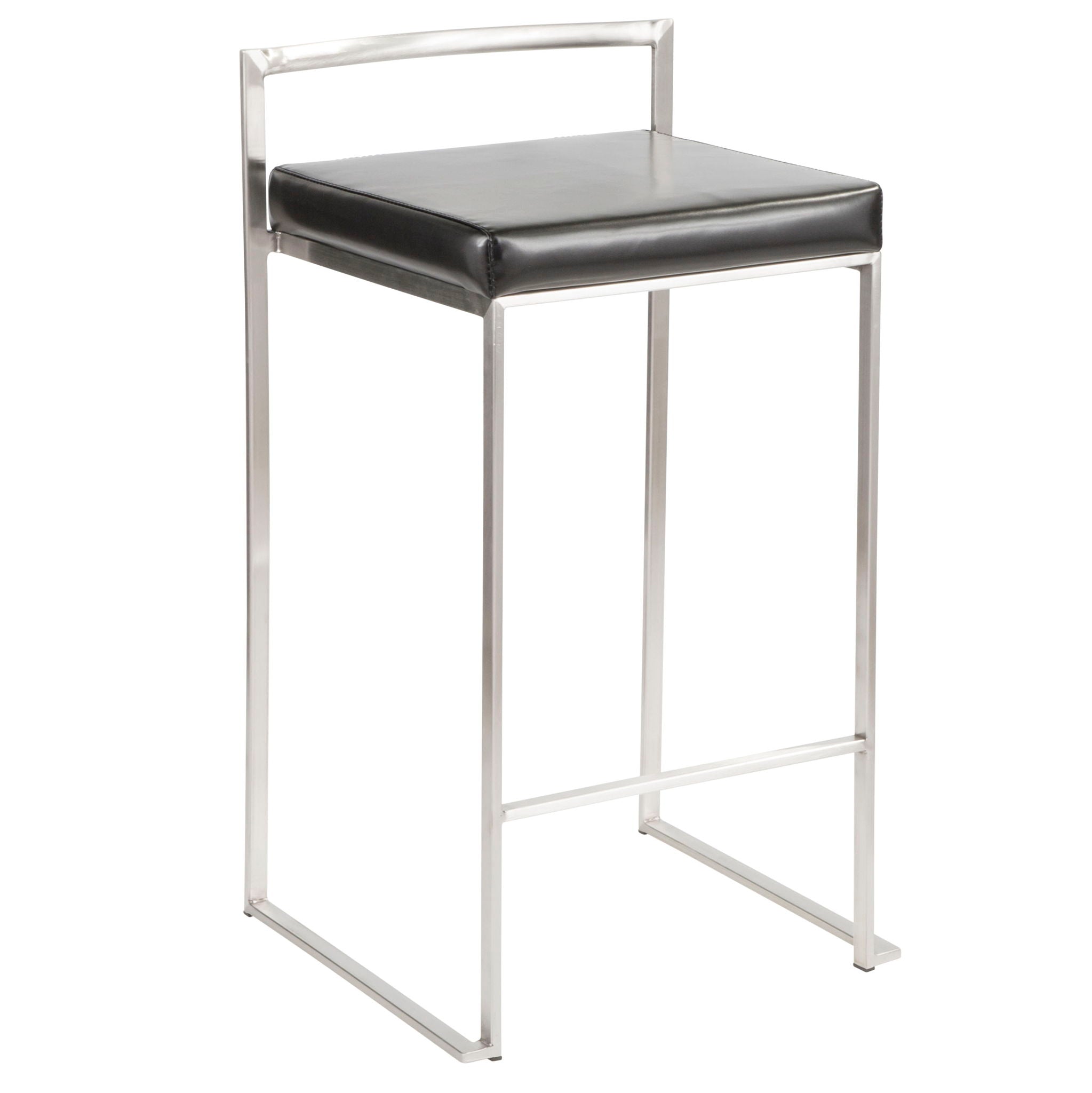 Fuji - Contemporary, Stackable Elegant Counter Stool (Set of 2) - Best Buy Furniture