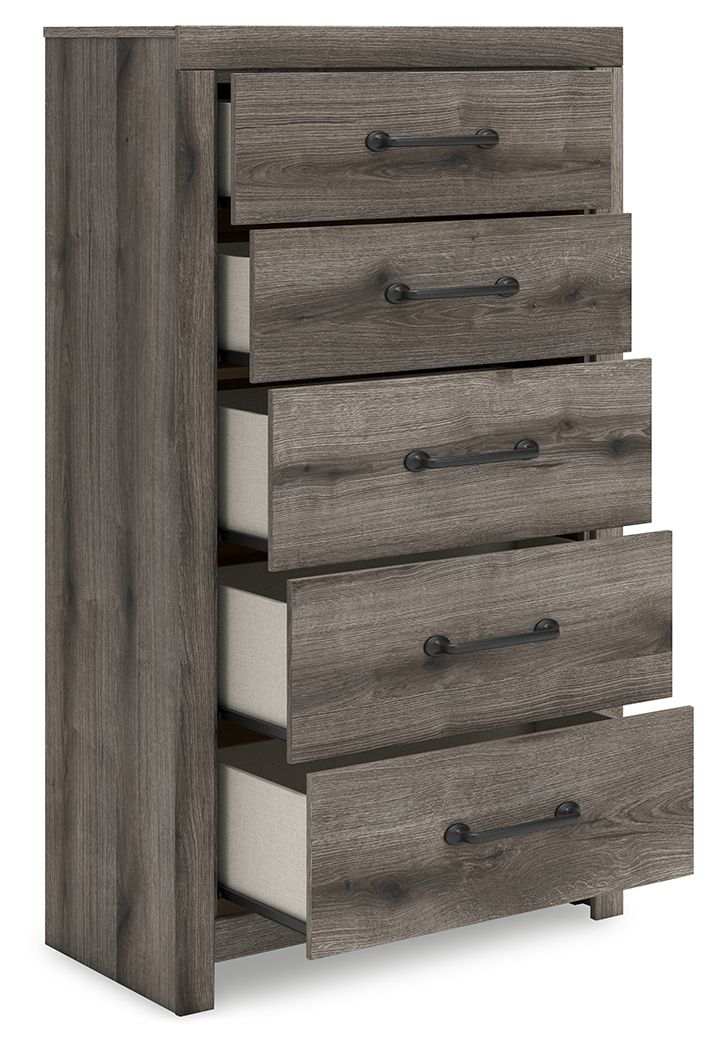 Graystorm - Five Drawer Chest - Brown Gray - Best Buy Furniture