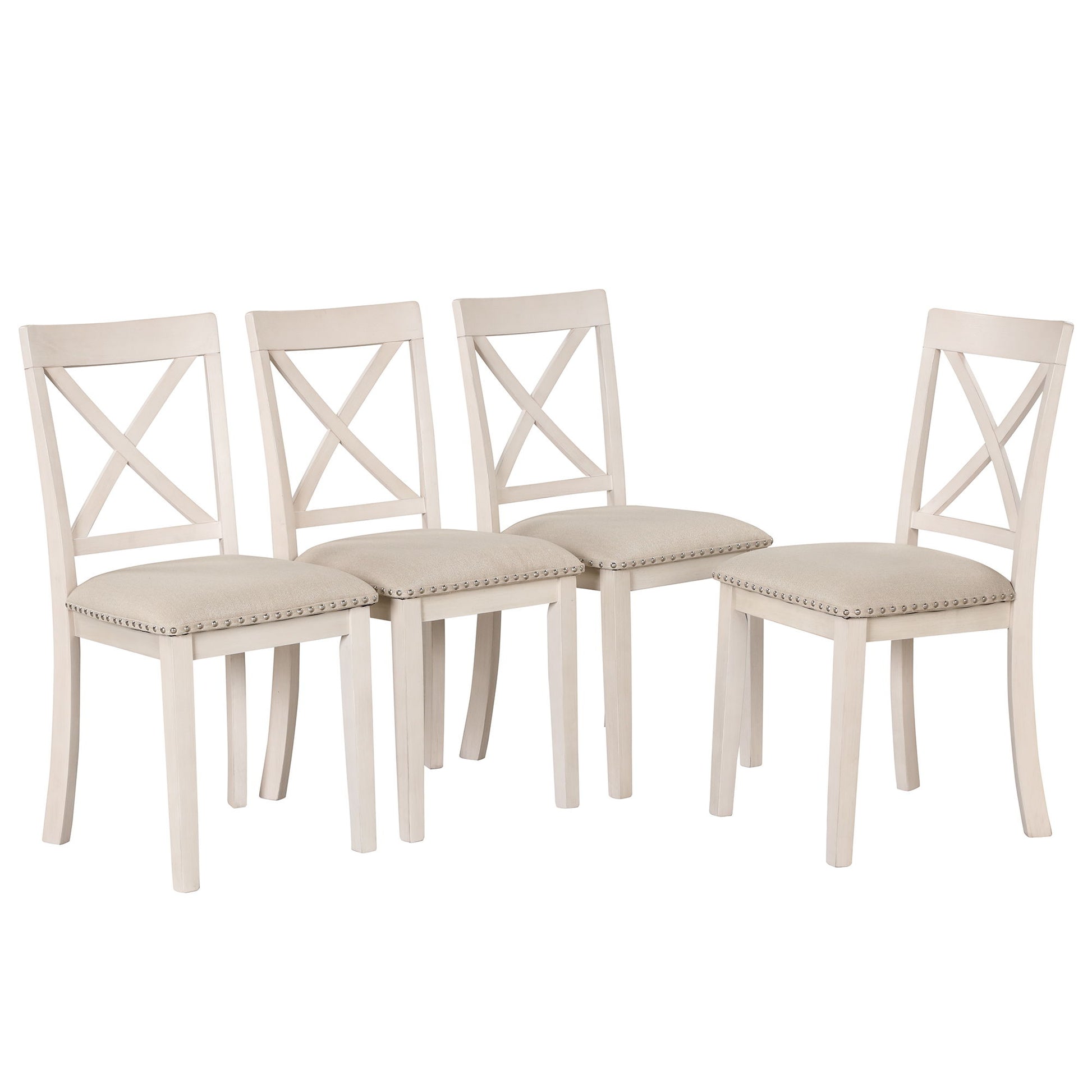 Modern Dining Table Set For 4, Round Table And 4 Kitchen Room Chairs, 5 Piece Kitchen Table Set For Dining Room, Dinette, Breakfast Nook - Best Buy Furniture