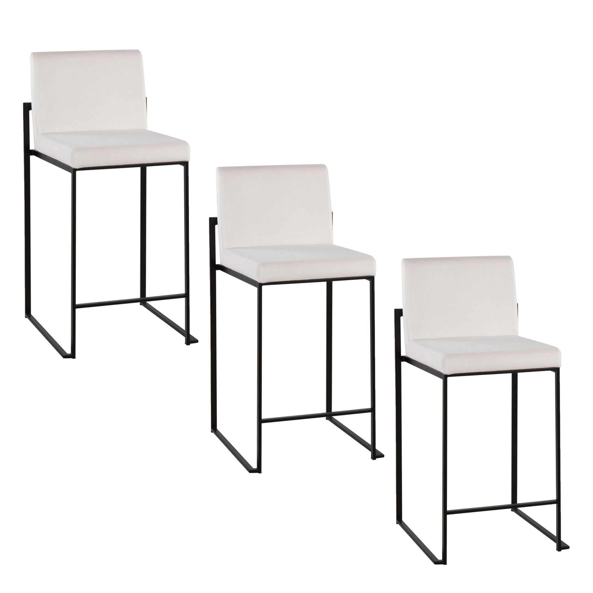 Fuji - Contemporary Modern Elegance, High Back Counter Stool - Best Buy Furniture